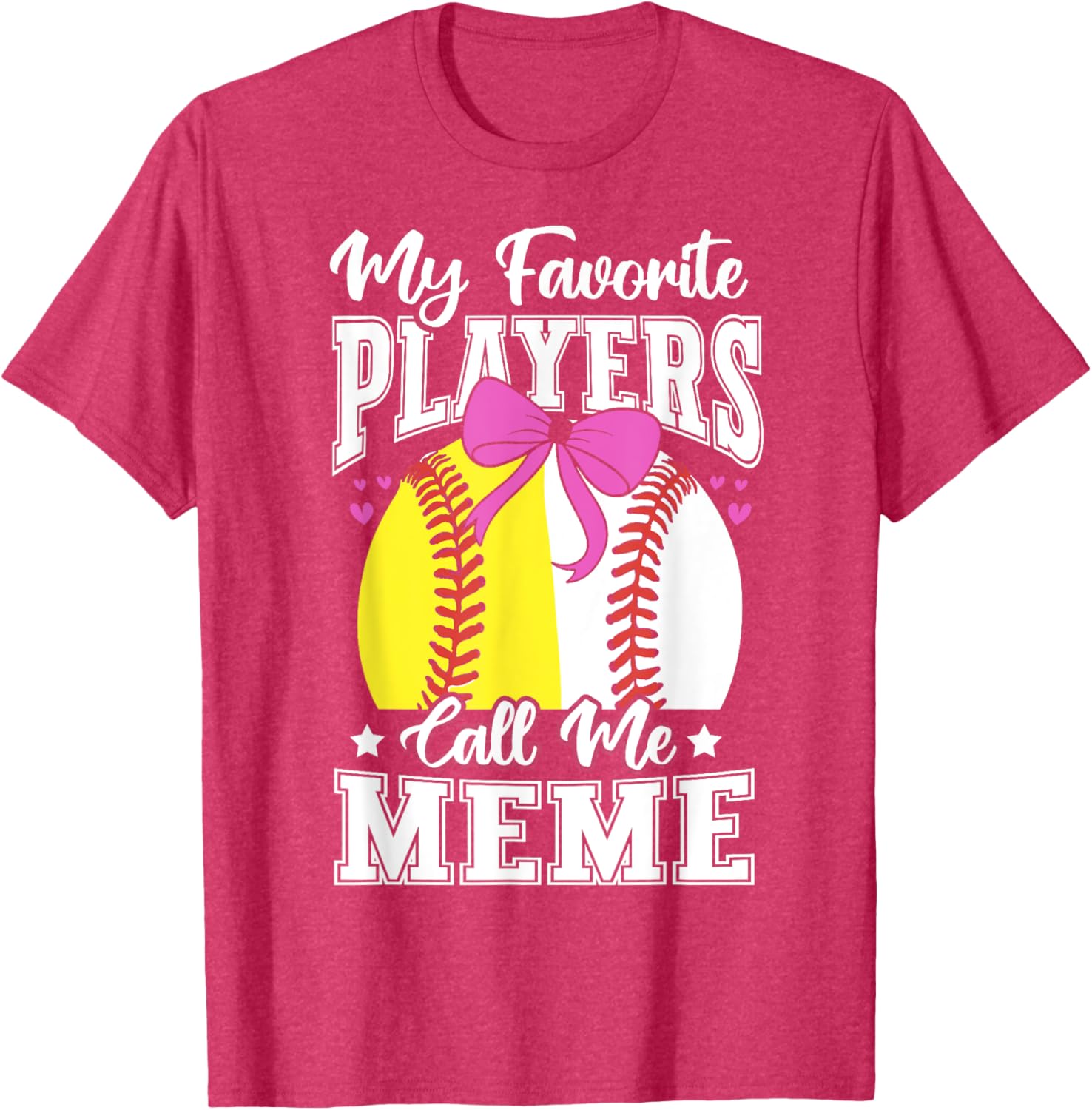 Baseball Grandma's Favorite Softball Players Meme T-Shirt for Fans - 8