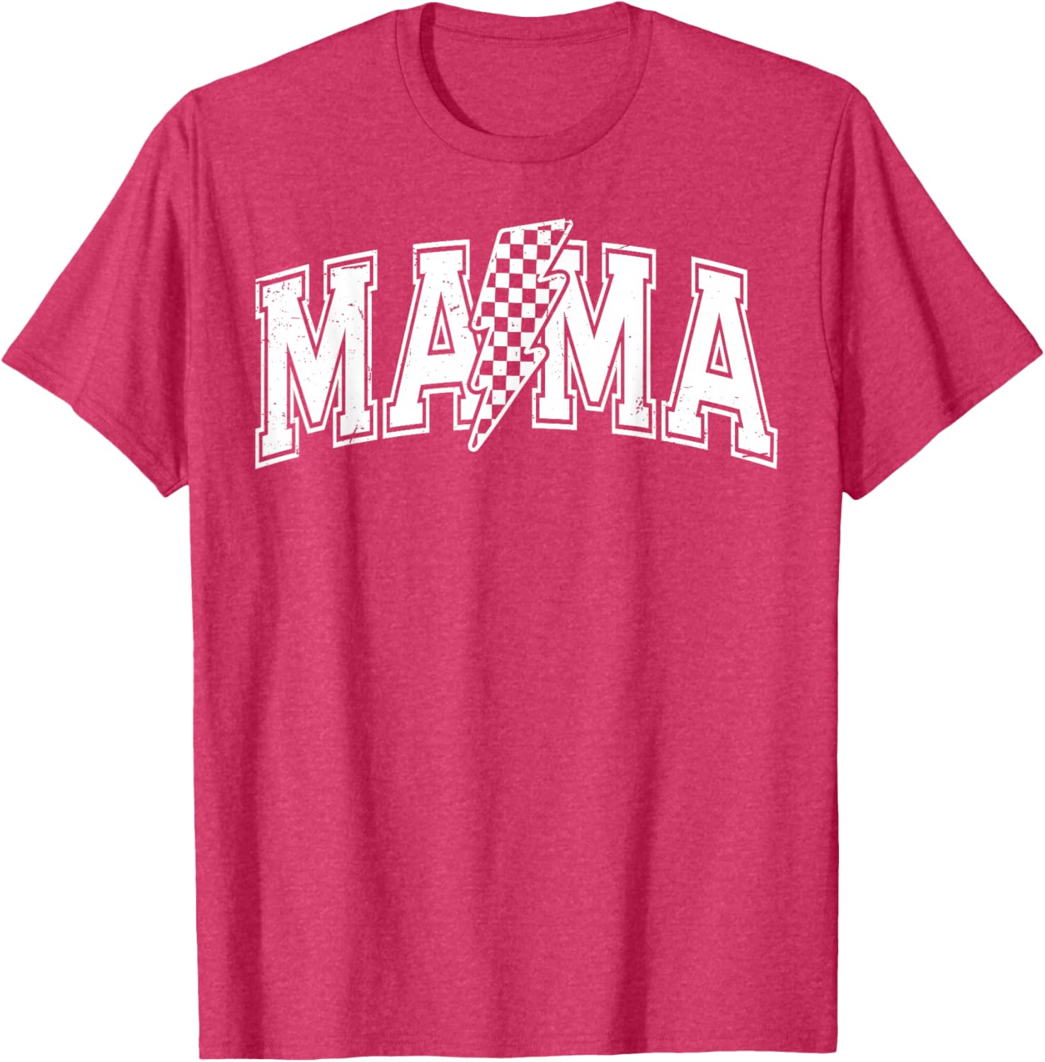 Checkered Mama Black and White T-Shirt for Mother's Day Gift - 3