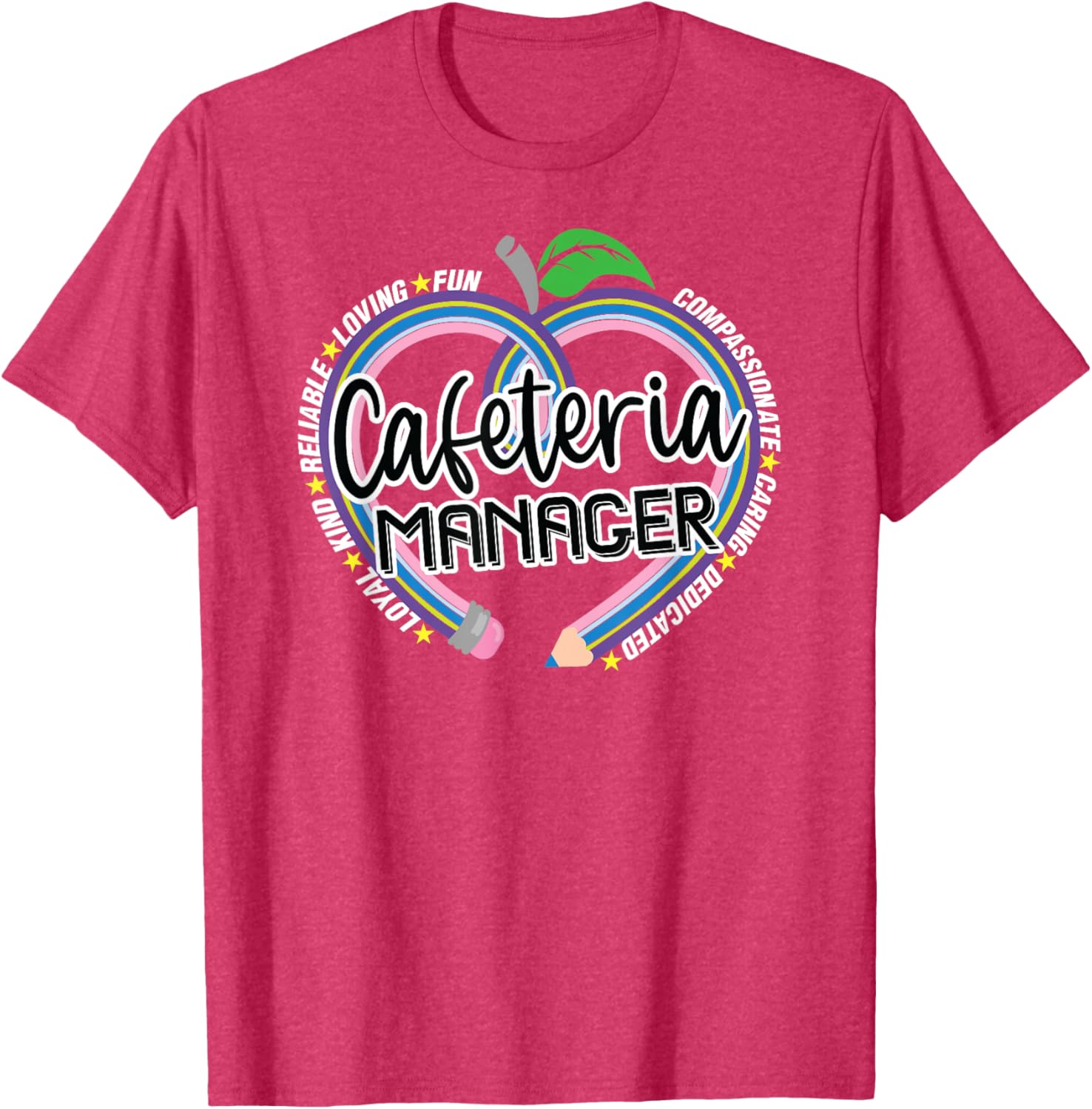 Cafeteria Manager T-Shirt for School Lunch Heroes - Fun Food Services Tee - 4