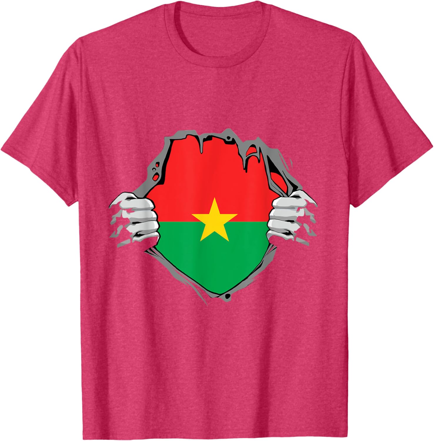 Burkina Faso Heartbeat EKG Pulse T-Shirt for Proud Burkina Fasoans - 11