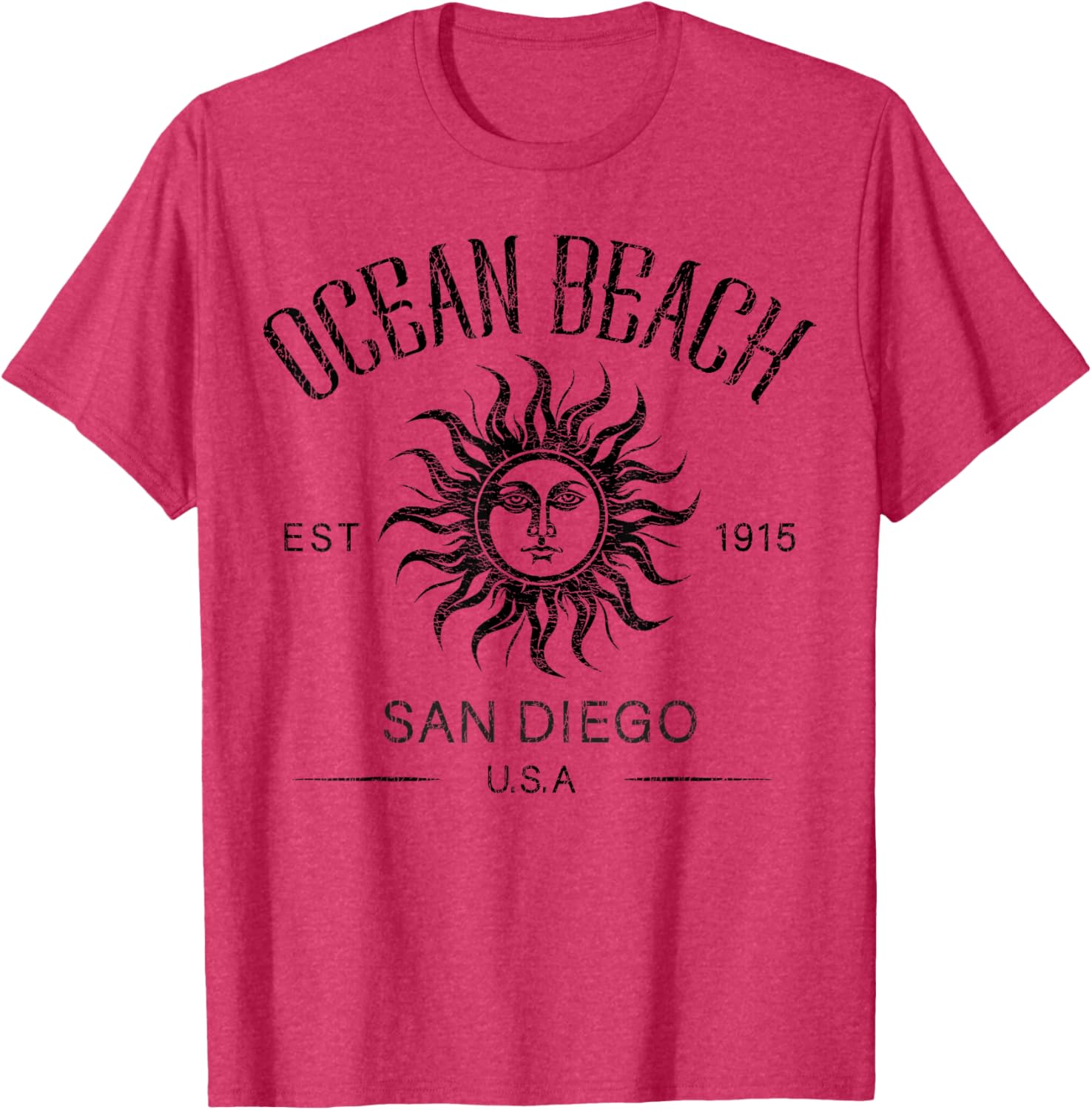 Vintage Summer Vacation T-Shirt San Diego Ocean Beach Established 1915 - 10