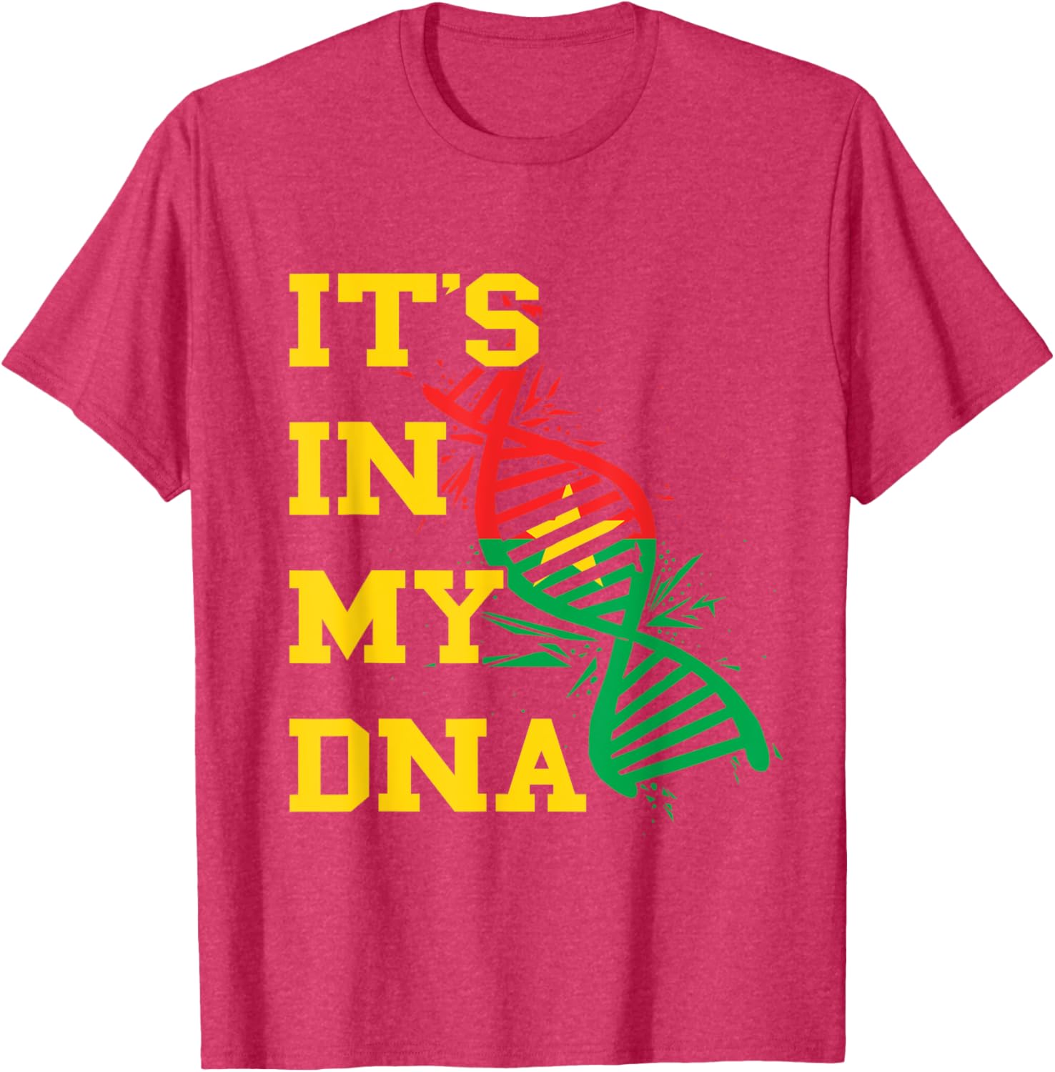 Burkina Faso Flag DNA Pride T-Shirt for Proud Burkina Fasoans - 23