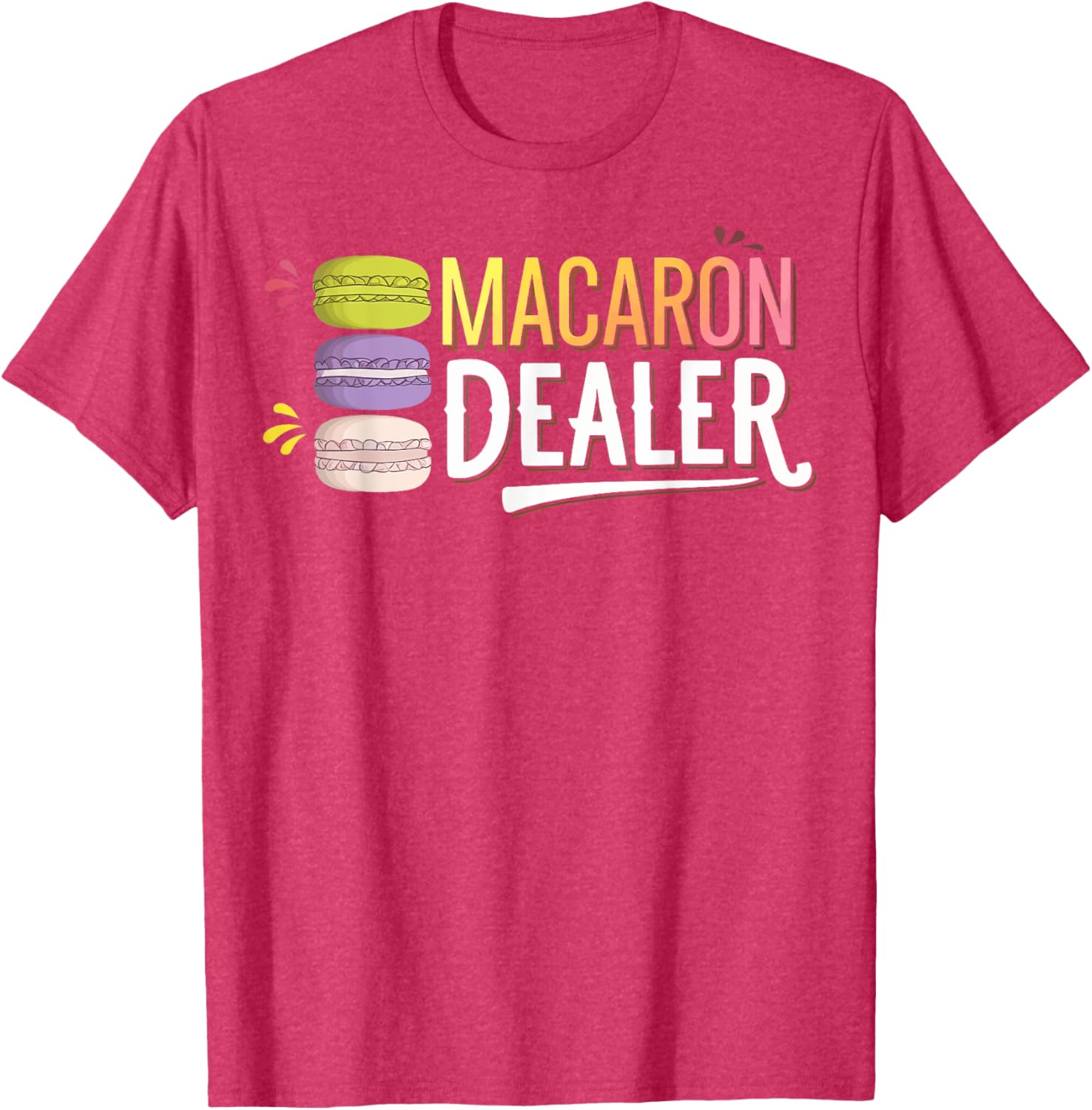 Charming Macaron Dealer T-Shirt for Sweet Treat Lovers and Foodies - 6