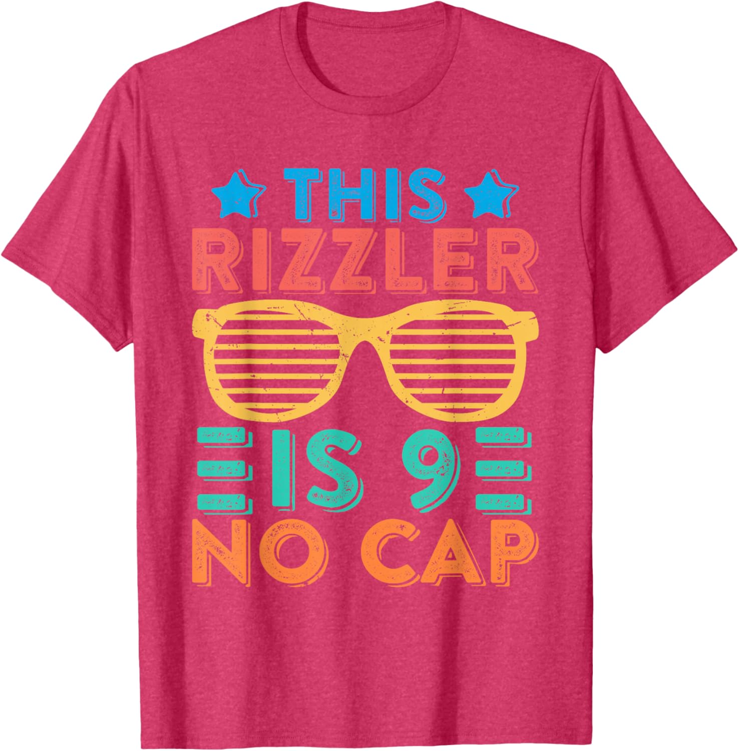 Cool Rizzler 9th Birthday Shirt for Boys - Fun Sigma Rizz Tee - 8
