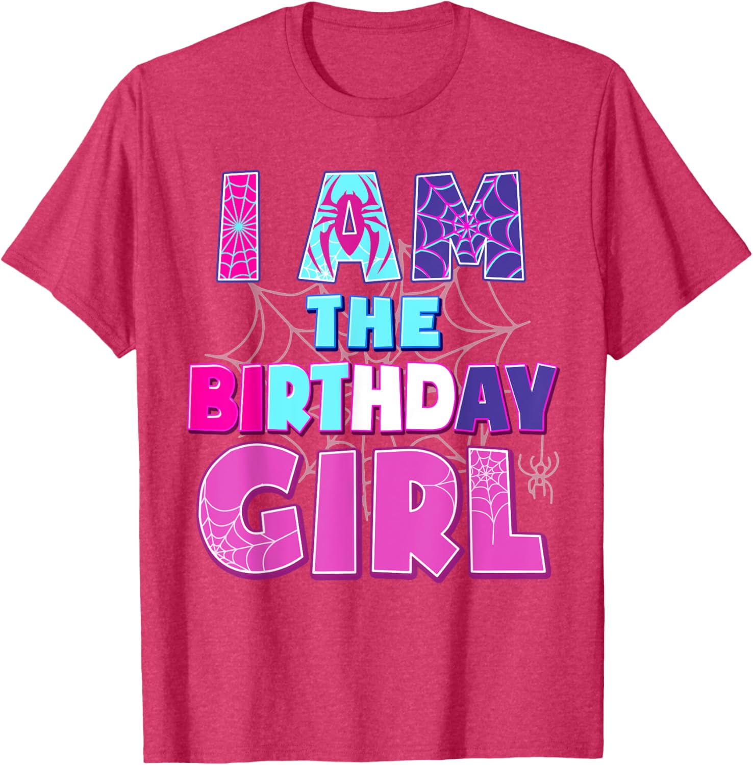Funny Birthday Girl Spider T-Shirt for Birthday Party Fun - 5