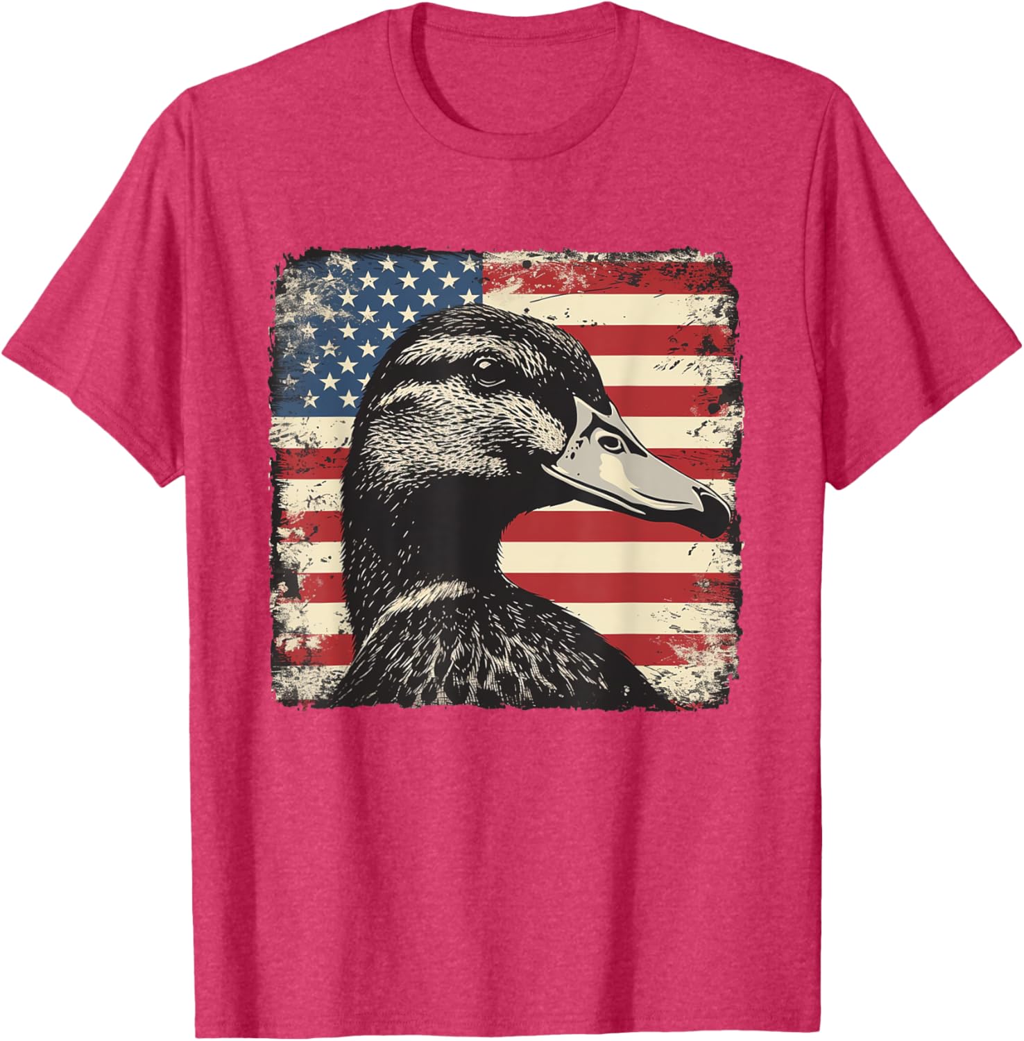 America Flag Duck Shirt for 4th of July | Fun Men's and Women's Tee - 6