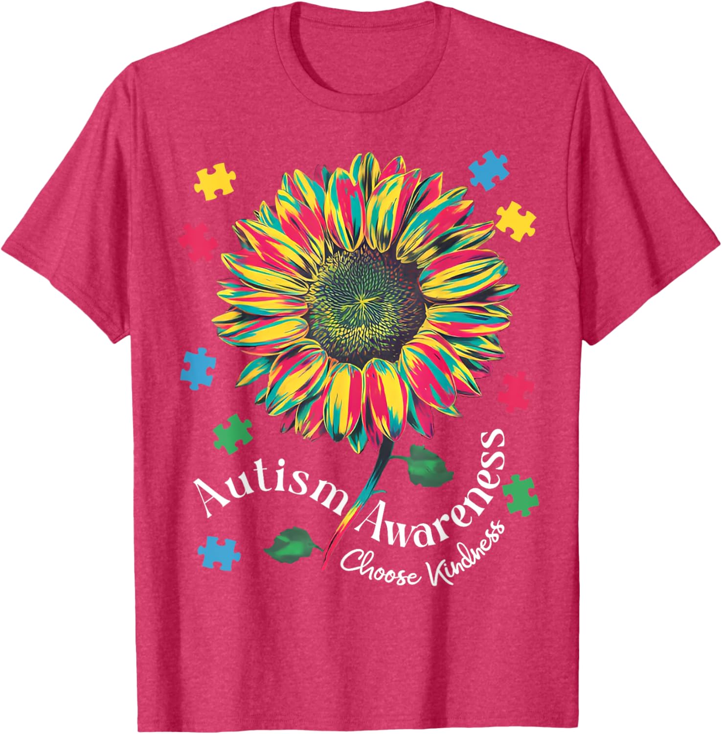 Autism Awareness Choose Kindness T-Shirt for Boys and Girls - 8