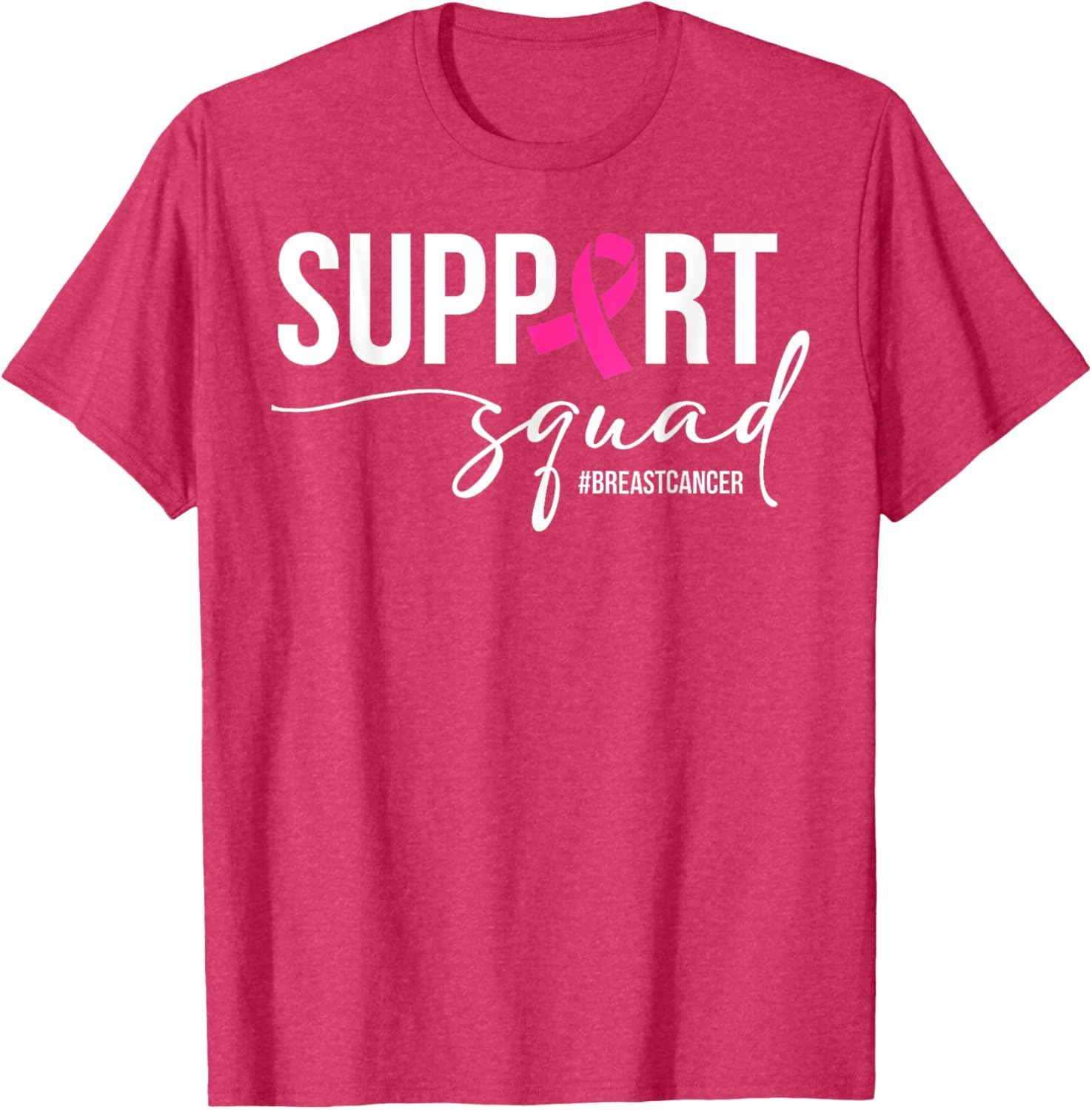 Breast Cancer Warrior Support Squad T-Shirt for Awareness and Empowerment - 9