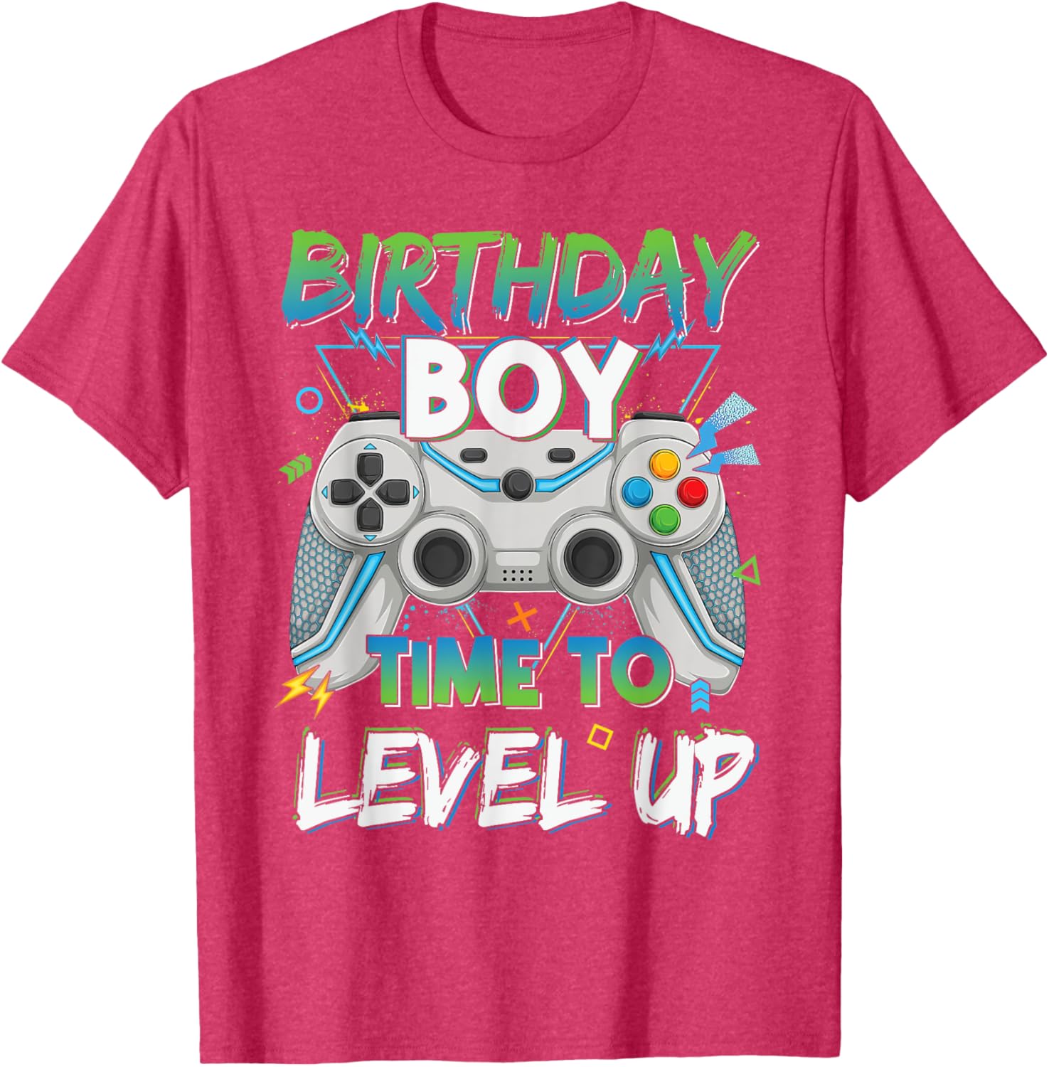 Level Up Gaming Birthday Boy T-Shirt for Young Gamer Boys - 4