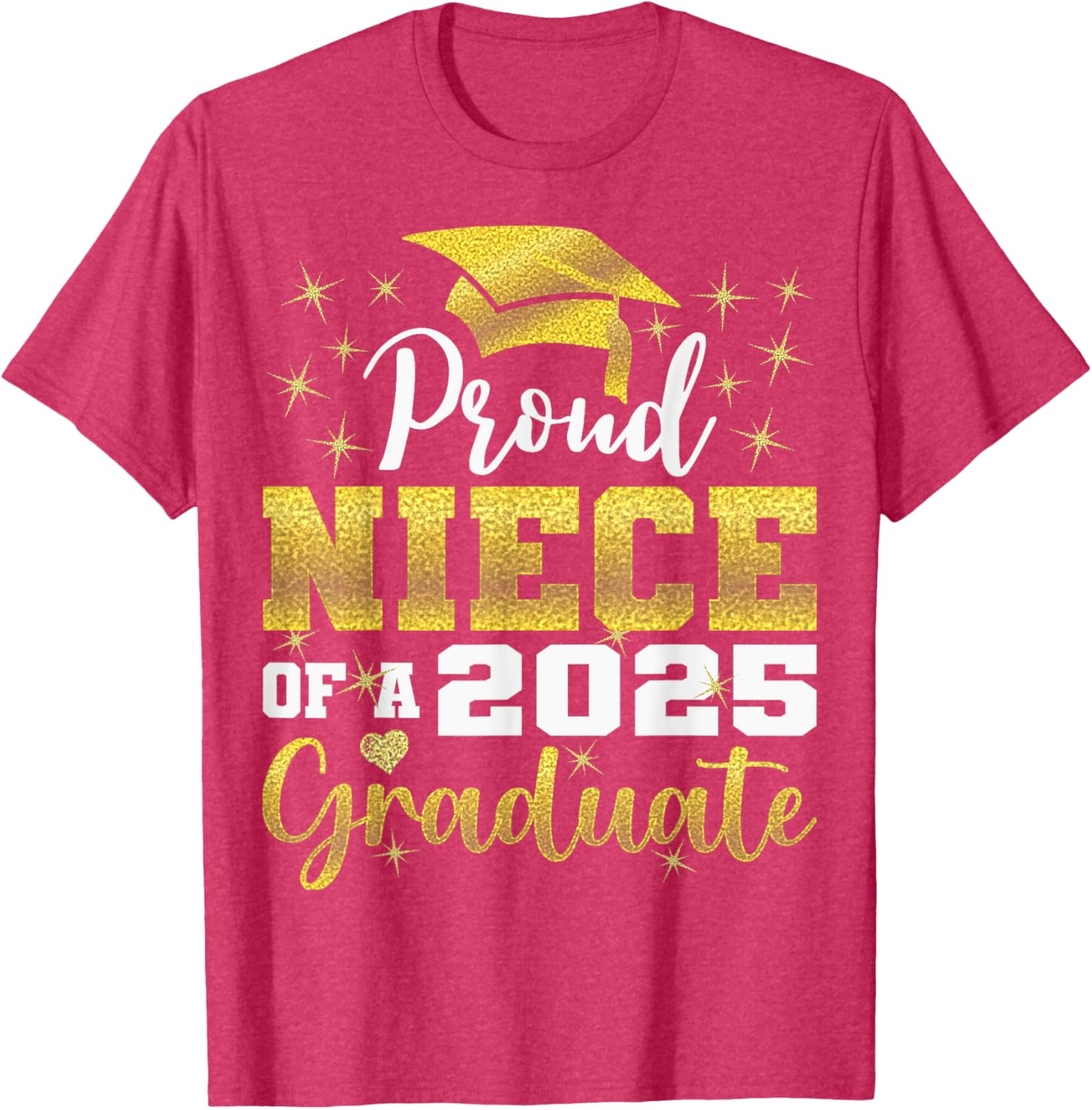 Super Proud Niece of Graduate 2025 Senior Graduation Family T-Shirt - 16