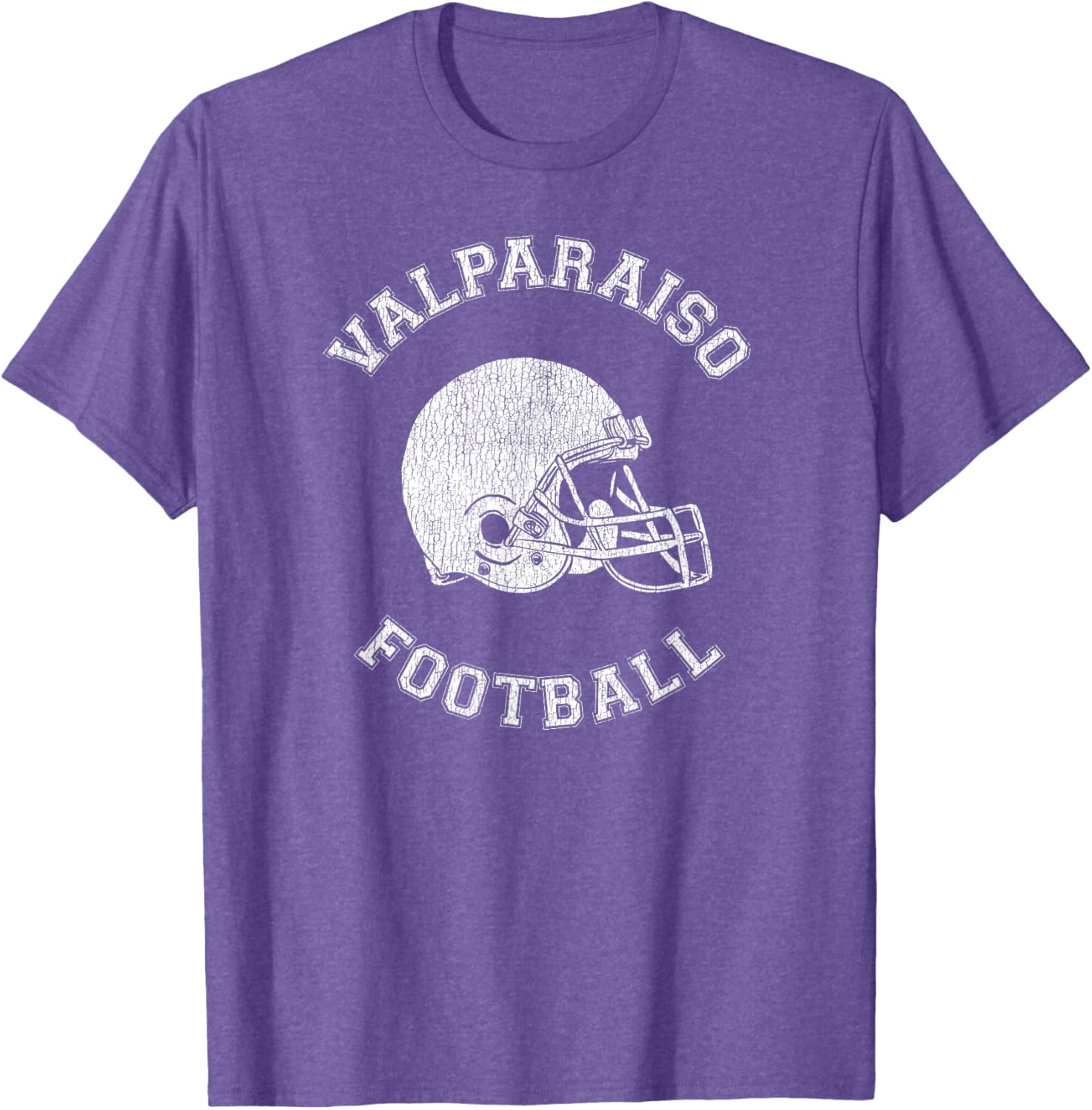 Valparaiso Retro 1980s Distressed Football T-Shirt for Vintage Style Lovers - 3