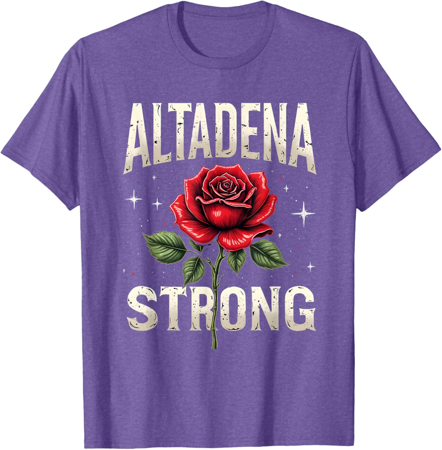 Altadena Strong Red Rose Costume Design T-Shirt for Unique Style - 8