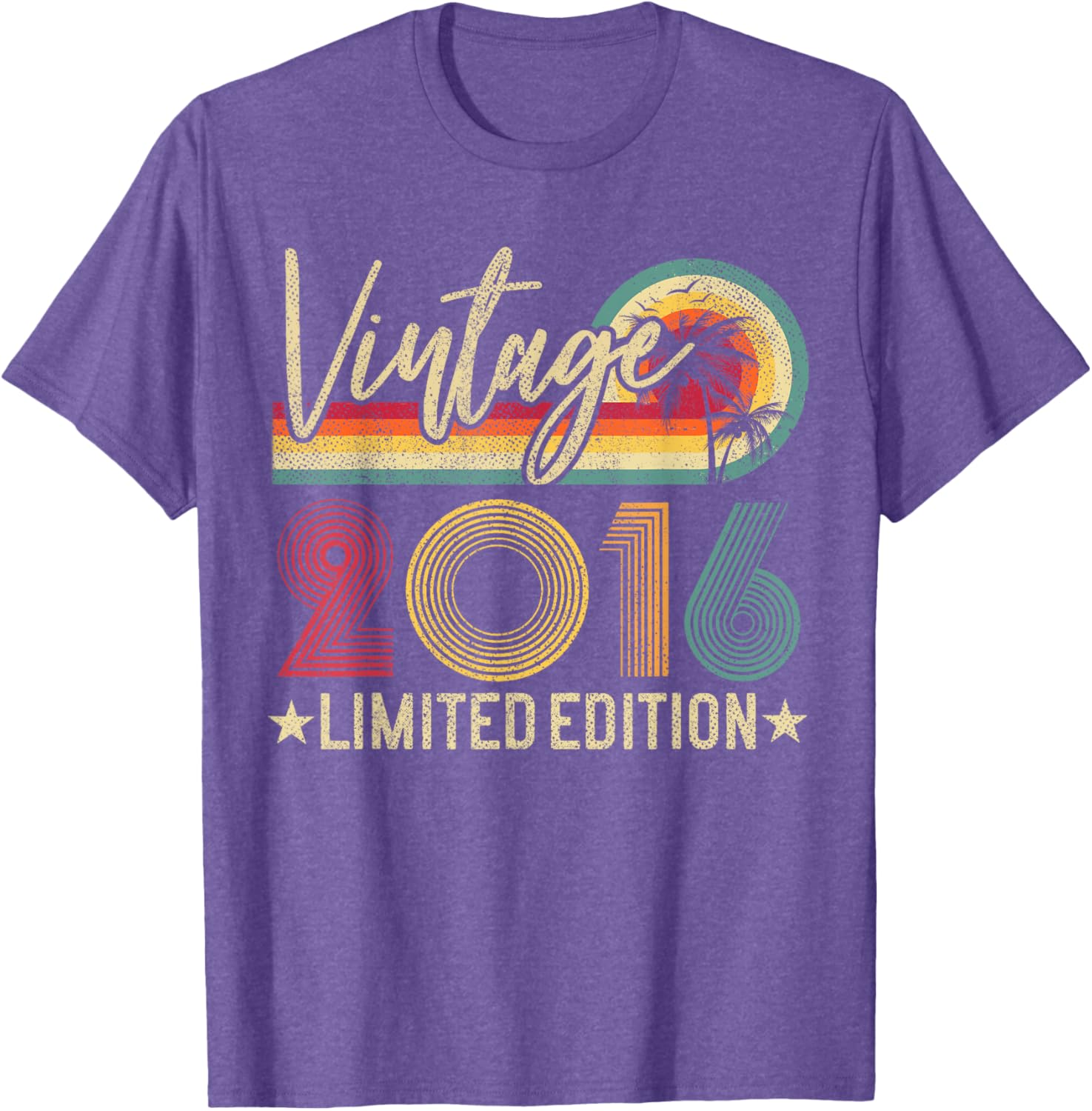 Limited Edition Vintage 2016 9th Birthday T-Shirt for Kids - 9