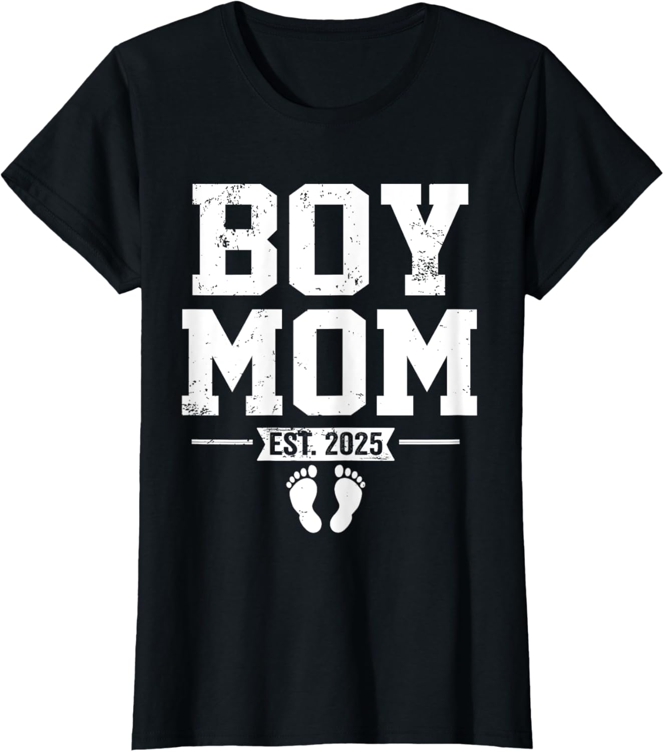 Boy Mom Established 2025 Newborn Mother's Day Gift T-Shirt - 20