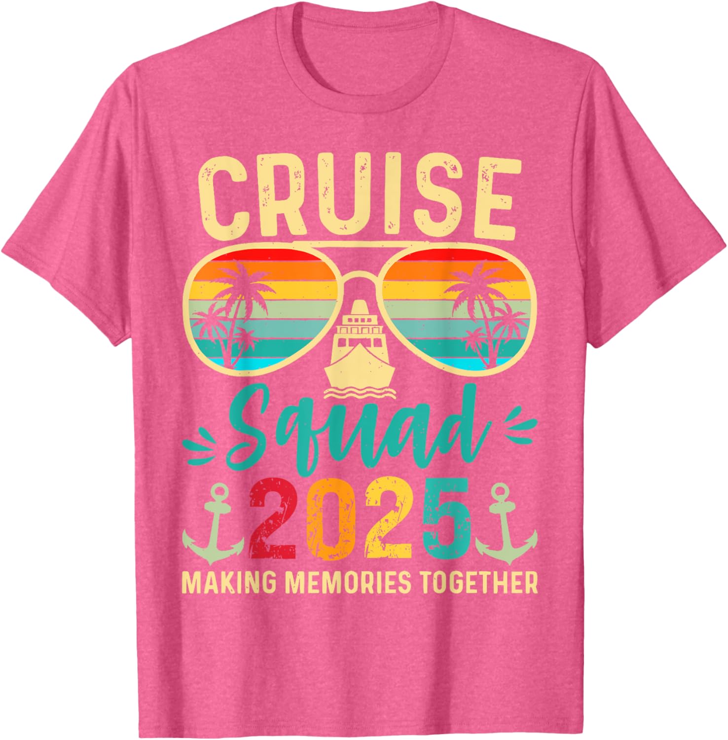 Cruise Squad 2025 Birthday Party Matching T-Shirt for Fun Vacations - 8