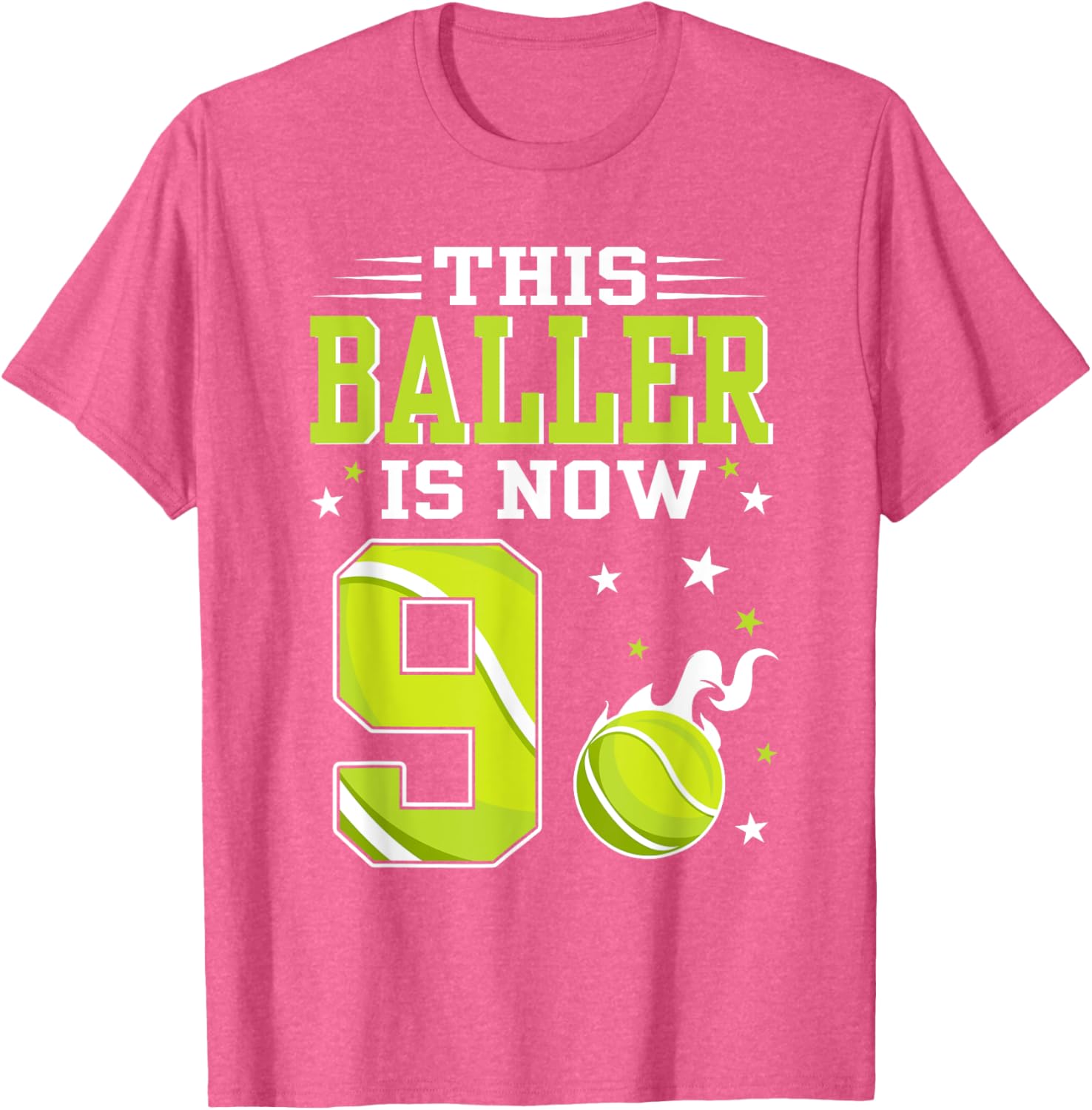 9 Year Old Birthday Tennis Themed T-Shirt for Kids β Perfect Gift! - 20