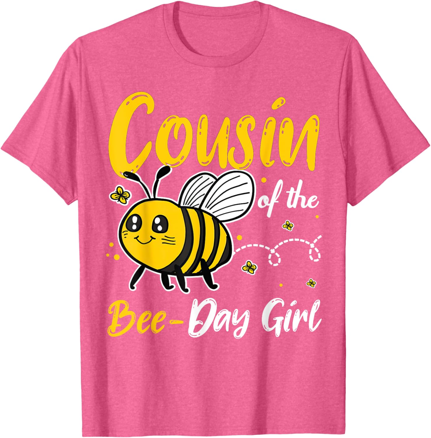 Cousin of the Bee Day Girl Birthday Squad Matching T-Shirt for Kids - 12