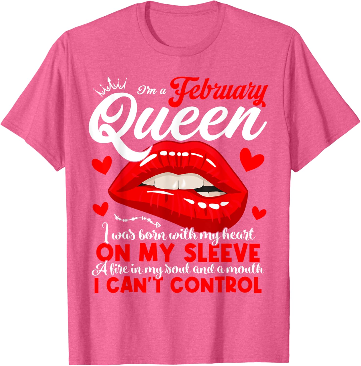 February Birthday Queen T-Shirt for Women and Girls - Celebrate Your Shine - 5