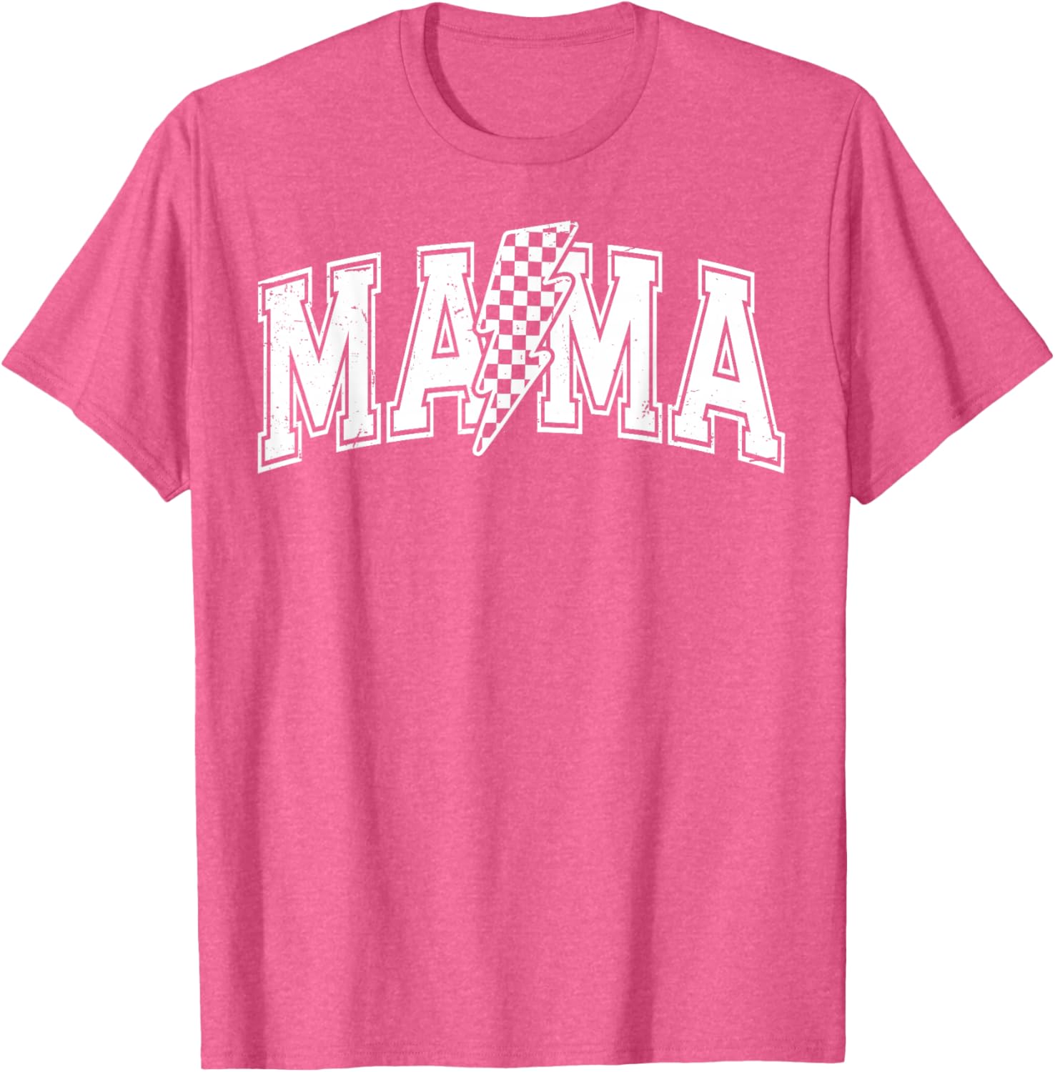 Checkered Mama Black and White T-Shirt for Mother's Day Gift - 6