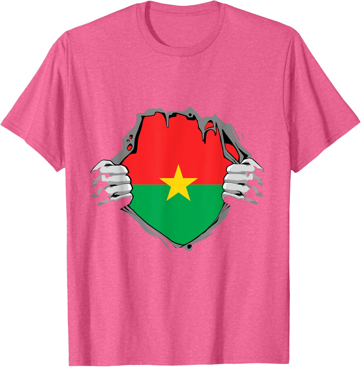 Burkina Faso Heartbeat EKG Pulse T-Shirt for Proud Burkina Fasoans - 25