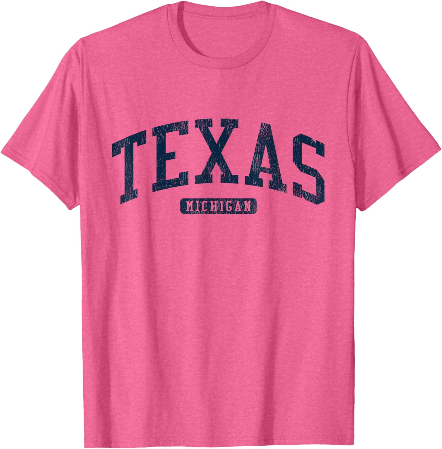 Texas Michigan College Blue T-Shirt Stylish Casual Wear for Students - 13