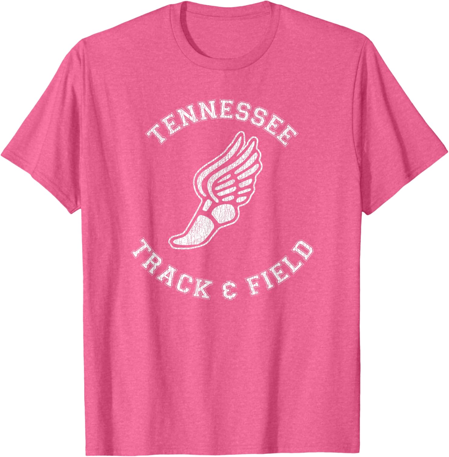 Tennessee Track and Field Retro Classic 80s Distressed T-Shirt - 13
