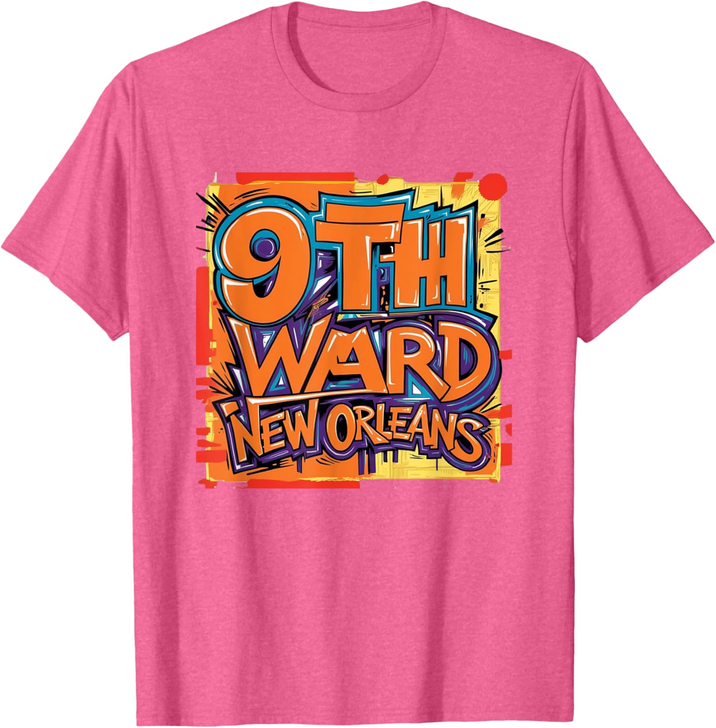 9th Ward Graffiti Art T-Shirt New Orleans Unique Style Clothing - 29
