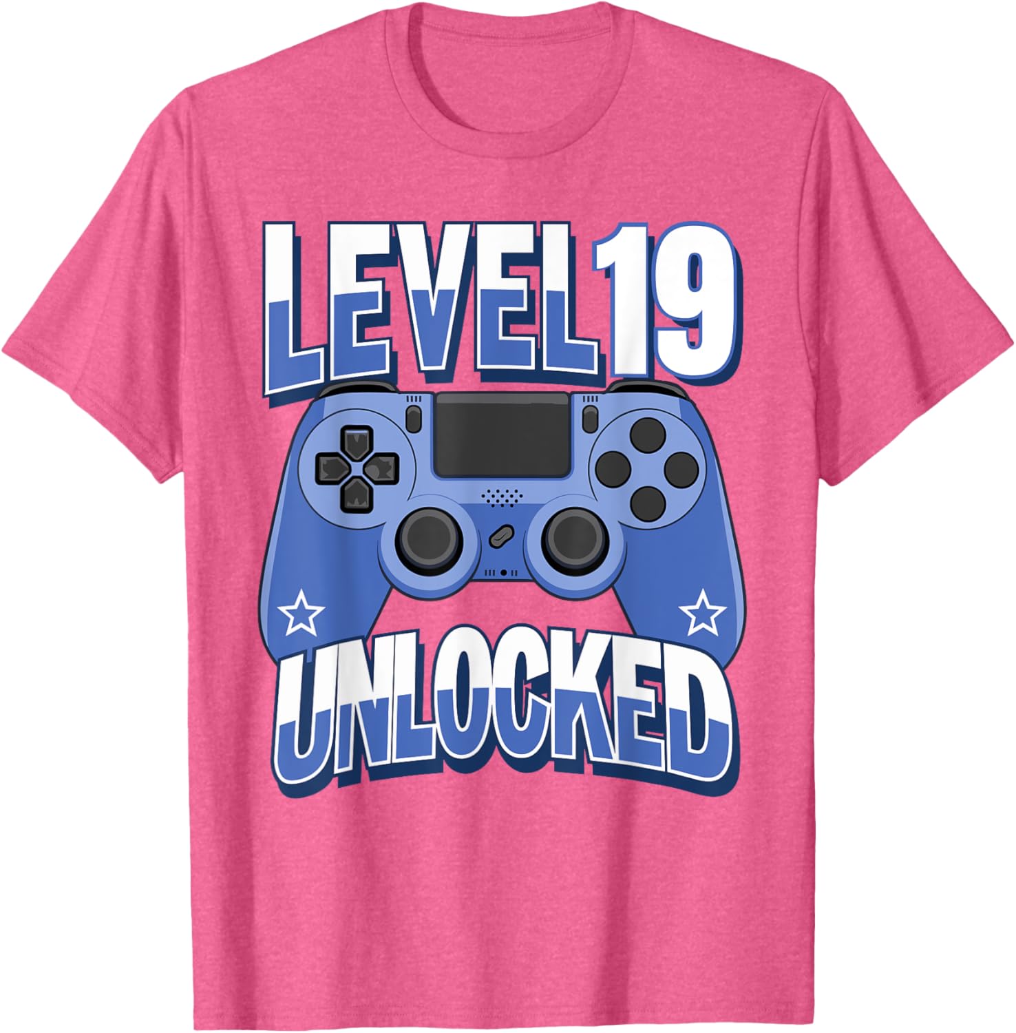 Funny Level 19 Unlocked Gamer T-Shirt for 19th Birthday Celebration - 3