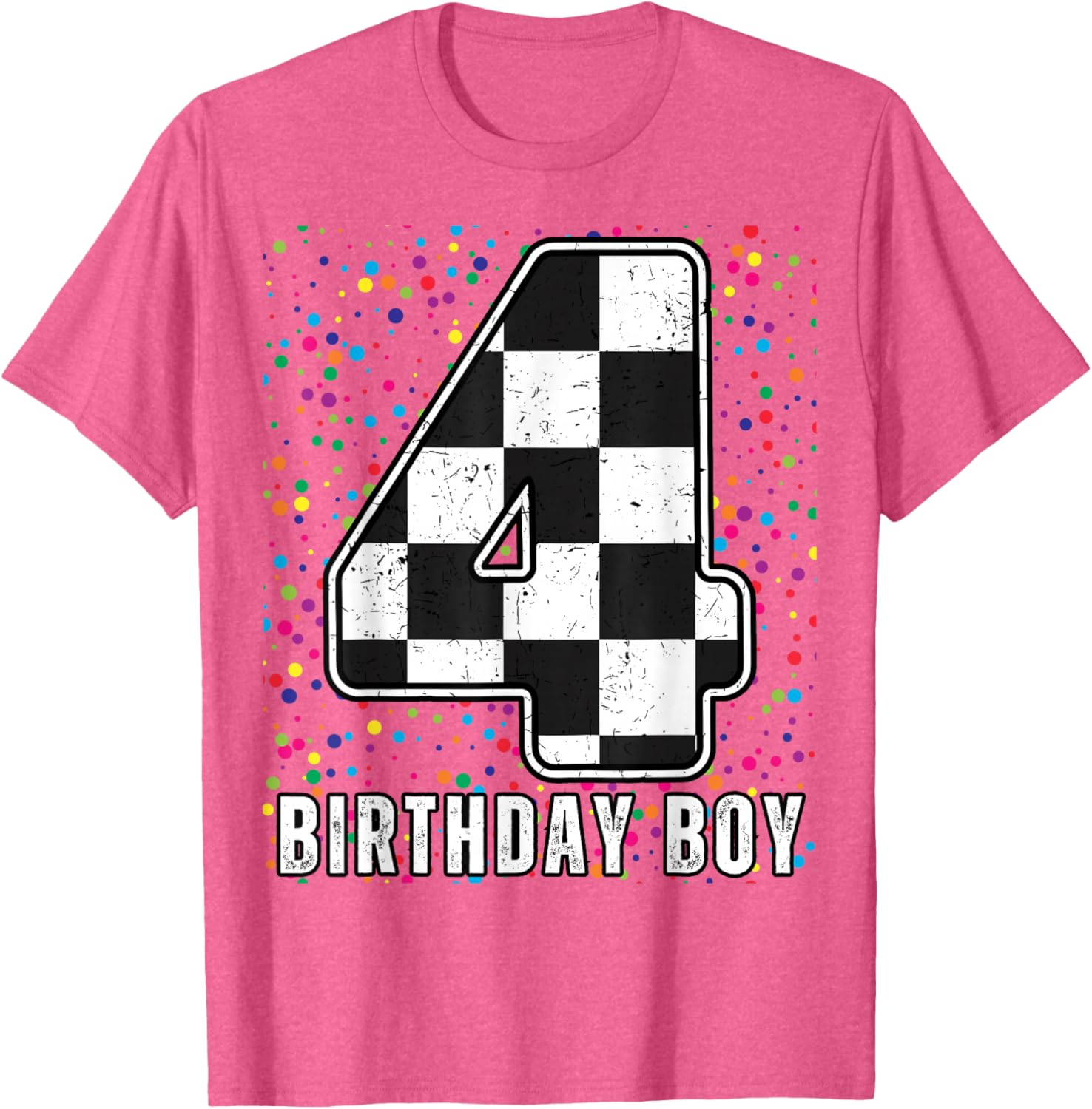 It's My 4th Birthday Racing Car Shirt for Boys Fun Family T-Shirt - 9