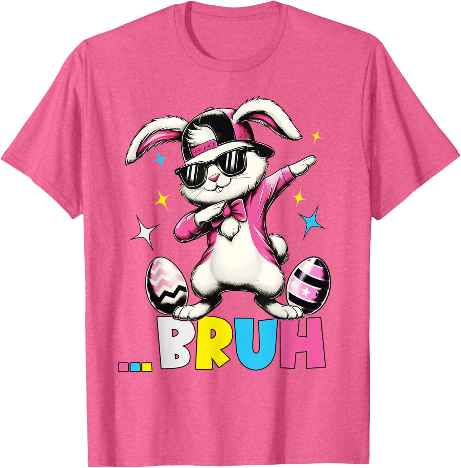 Cool Dabbing Bunny Sunglasses Easter T-Shirt for Kids and Teens - 17