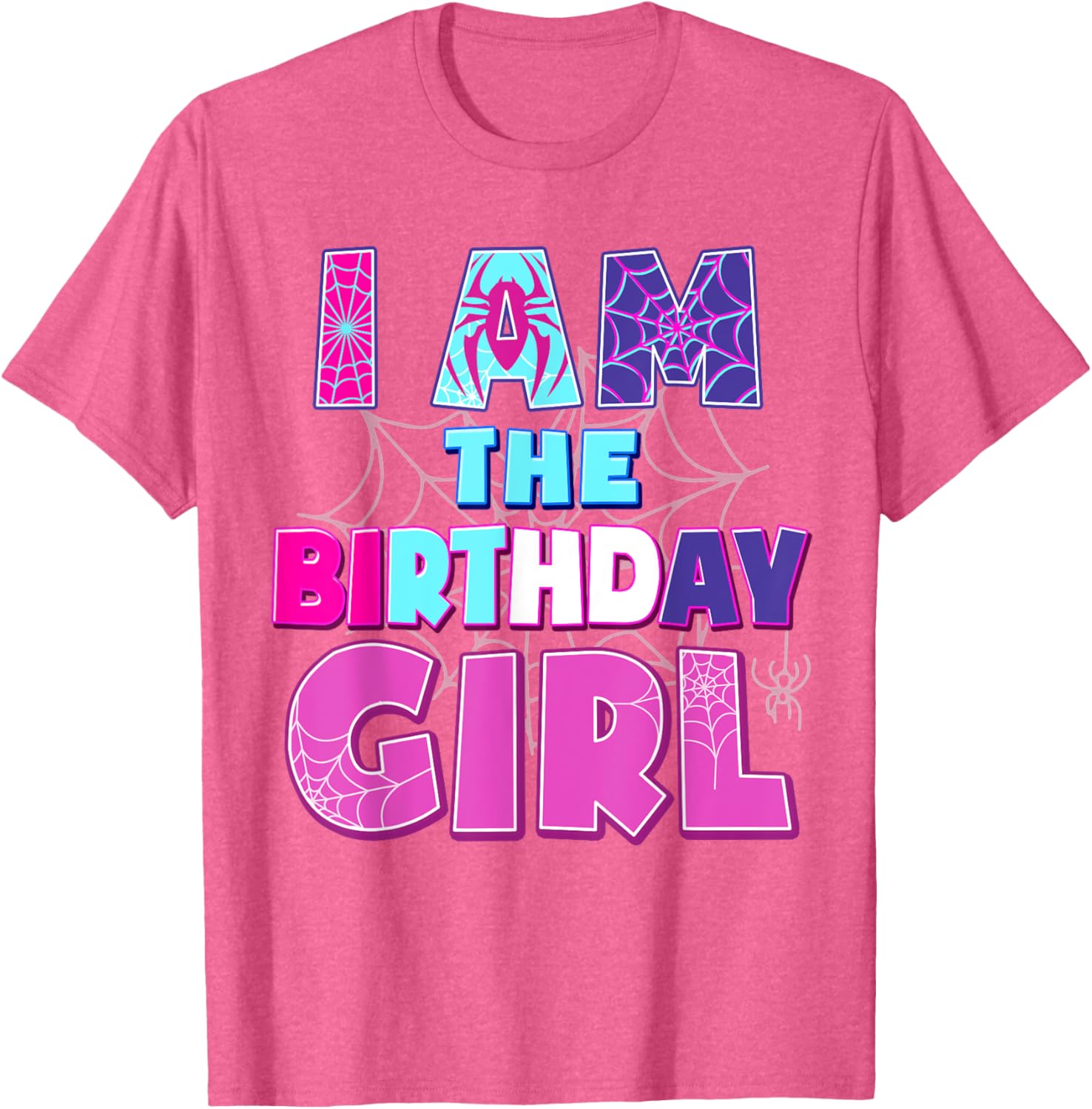 Funny Birthday Girl Spider T-Shirt for Birthday Party Fun - 21