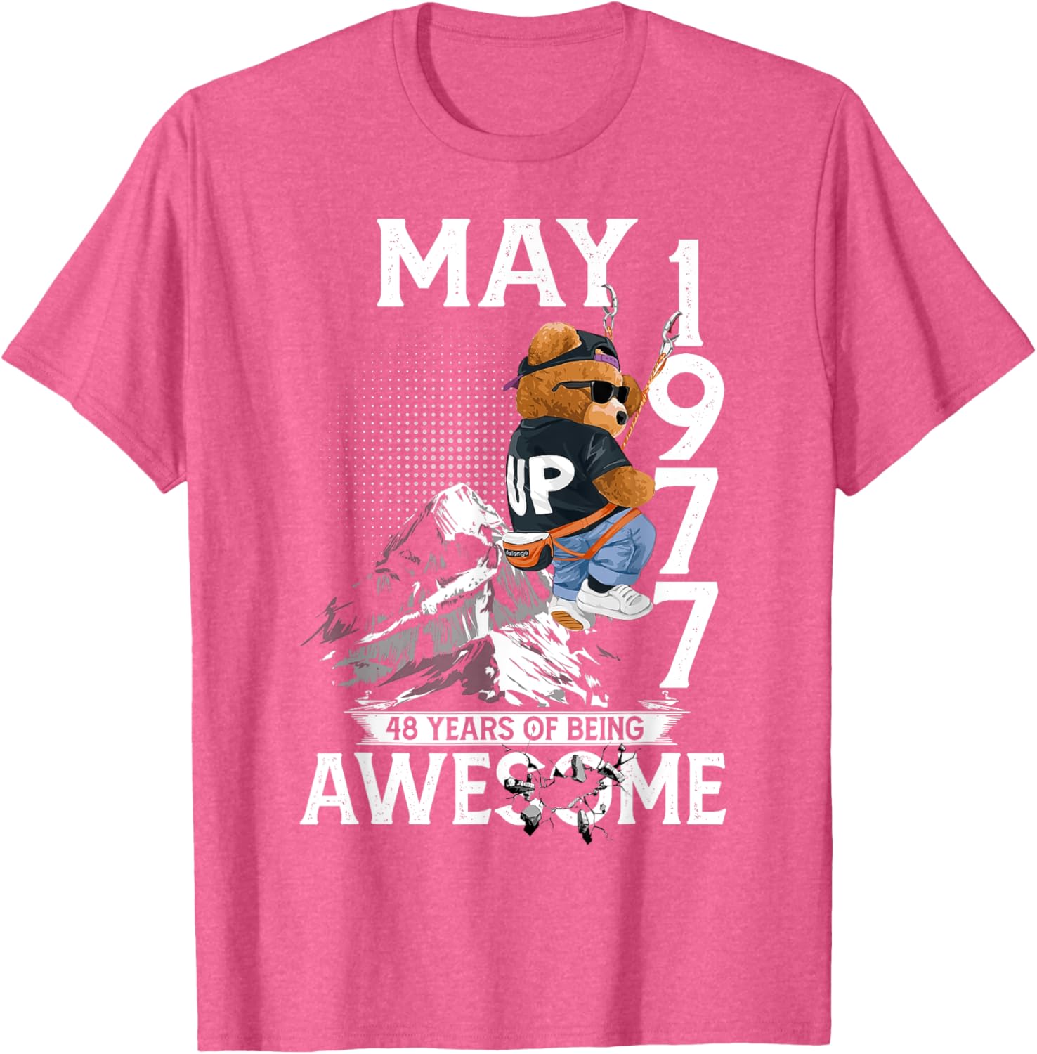 48th Birthday Bear Legends May 1977 T-Shirt for Men 48 Years Old - 29