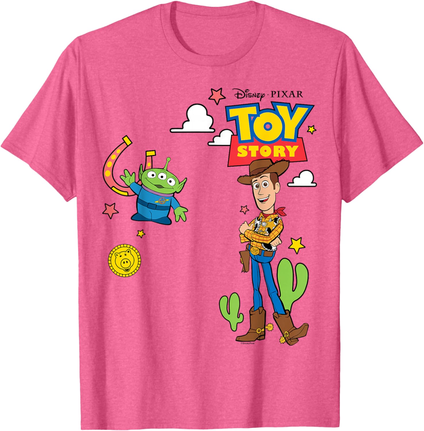 Toy Story 4 Woody and Alien T-Shirt for Kids and Adults Fun Design - 12