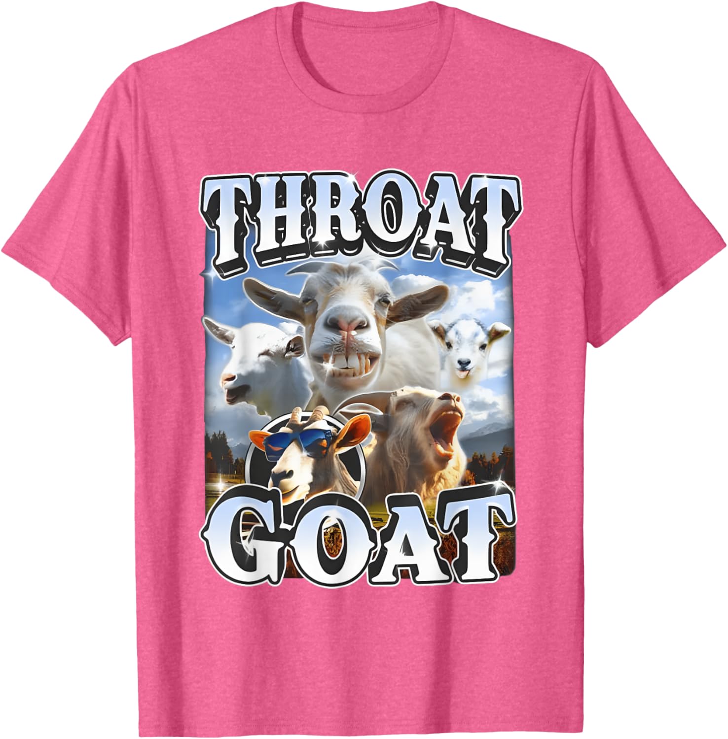 Throat Goat Retro Funny Gag T-Shirt for Adult Humor Lovers - 24