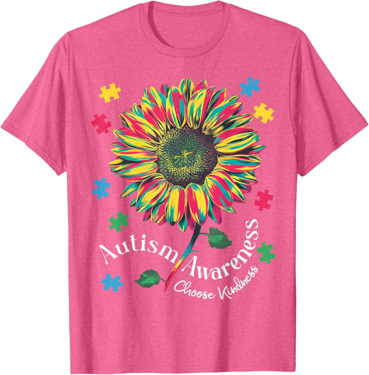 Autism Awareness Choose Kindness T-Shirt for Boys and Girls - 10