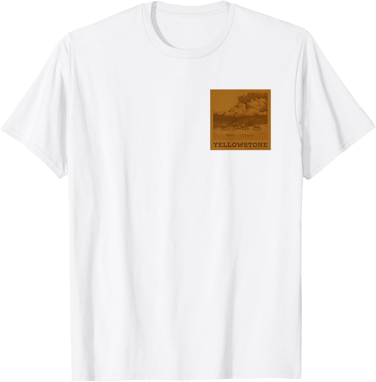 Yellowstone Dutton Ranch Buffalo Faux Chest Patch T-Shirt for Fans - 11