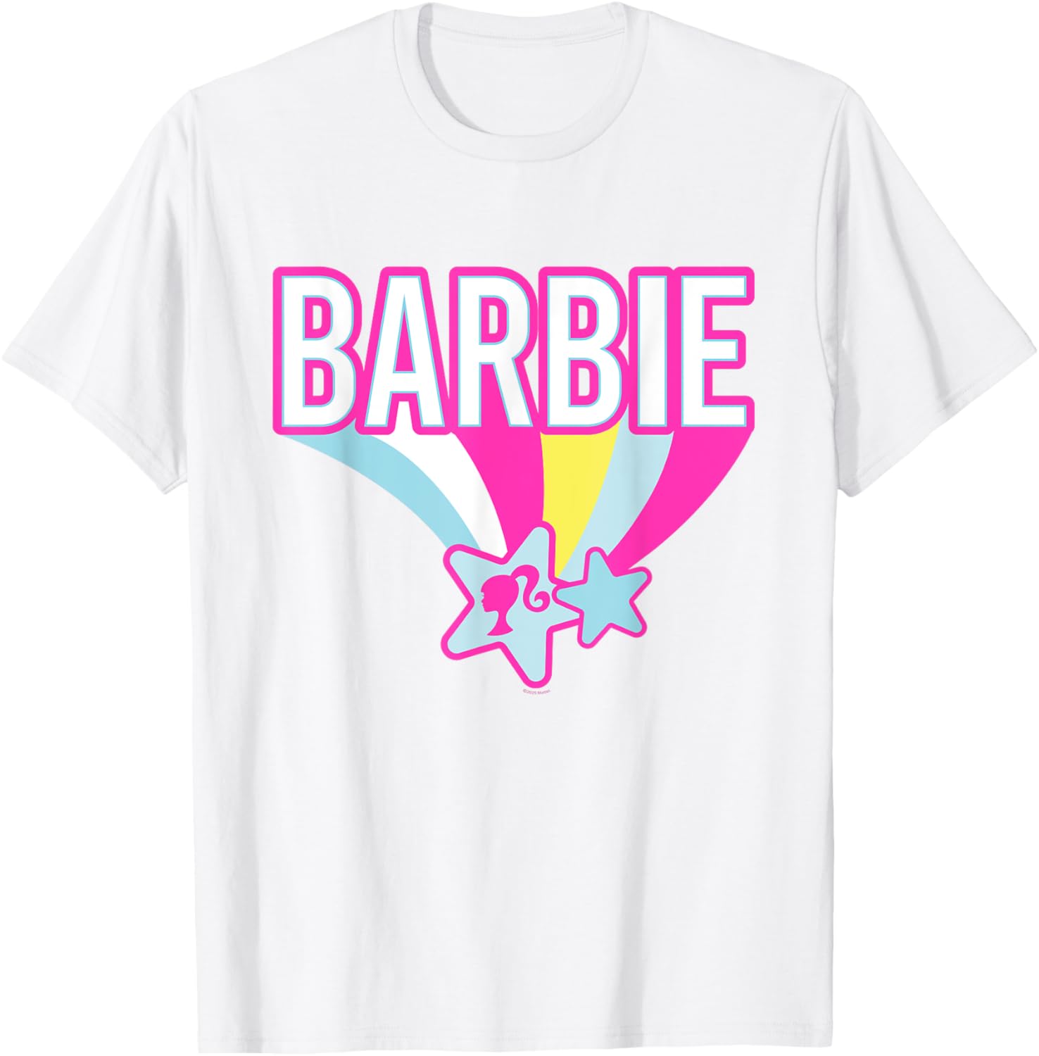 Barbie Pastel Rainbow T-Shirt for Fun Stylish Girls' Fashion - 1
