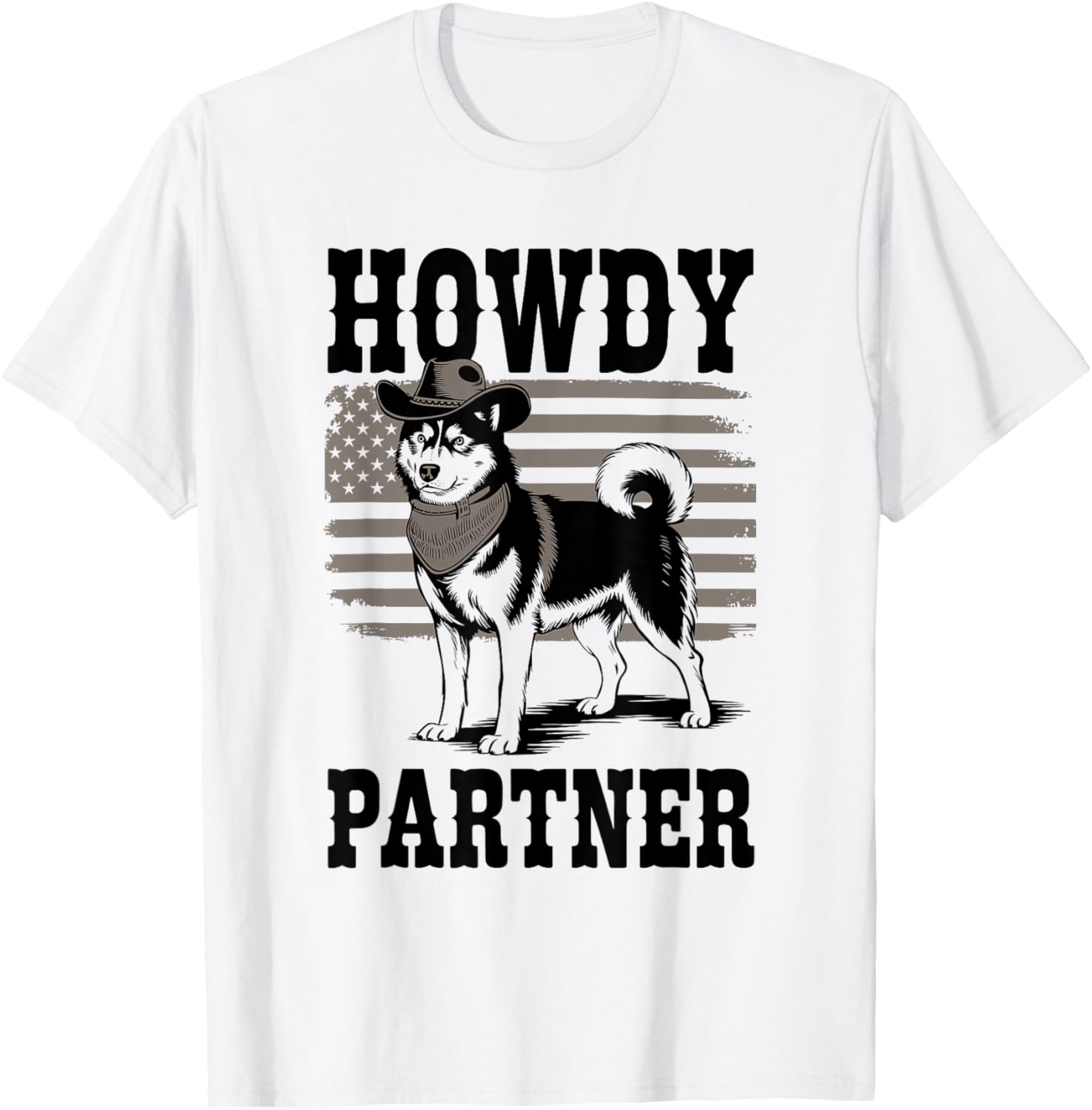Western Cowboy Howdy Partner Husky T-Shirt for Fun and Adventure - 3