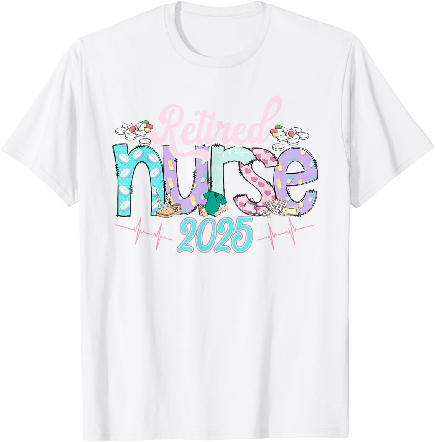 Tie Dye Retired Nurse T-Shirt 2025 Perfect Gift for Nurses - 21