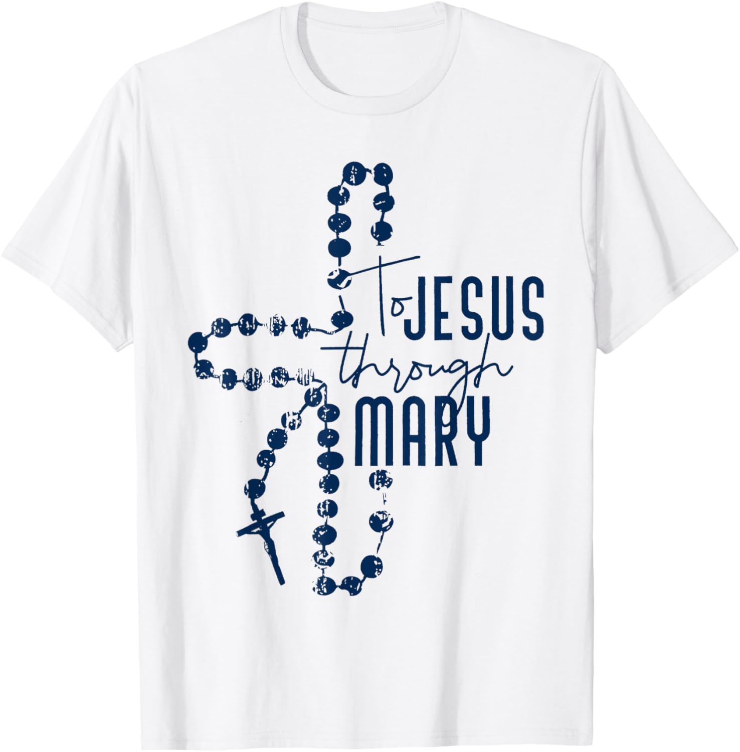 To Jesus Through Mary Christian T-Shirt for Faith and Inspiration - 6