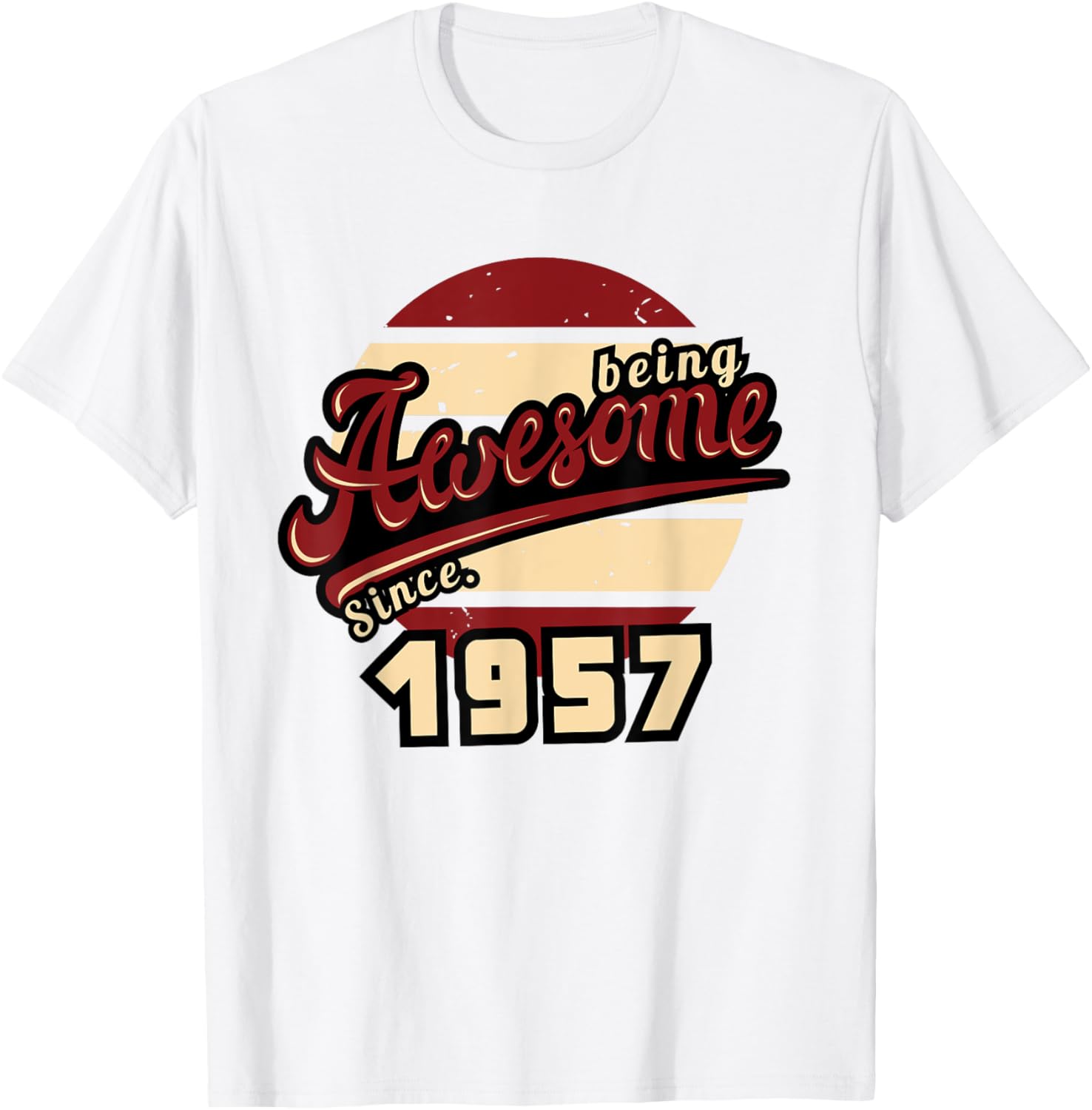 Awesome Since 1957 Retro 68th Birthday T-Shirt Gift for Him or Her - 24