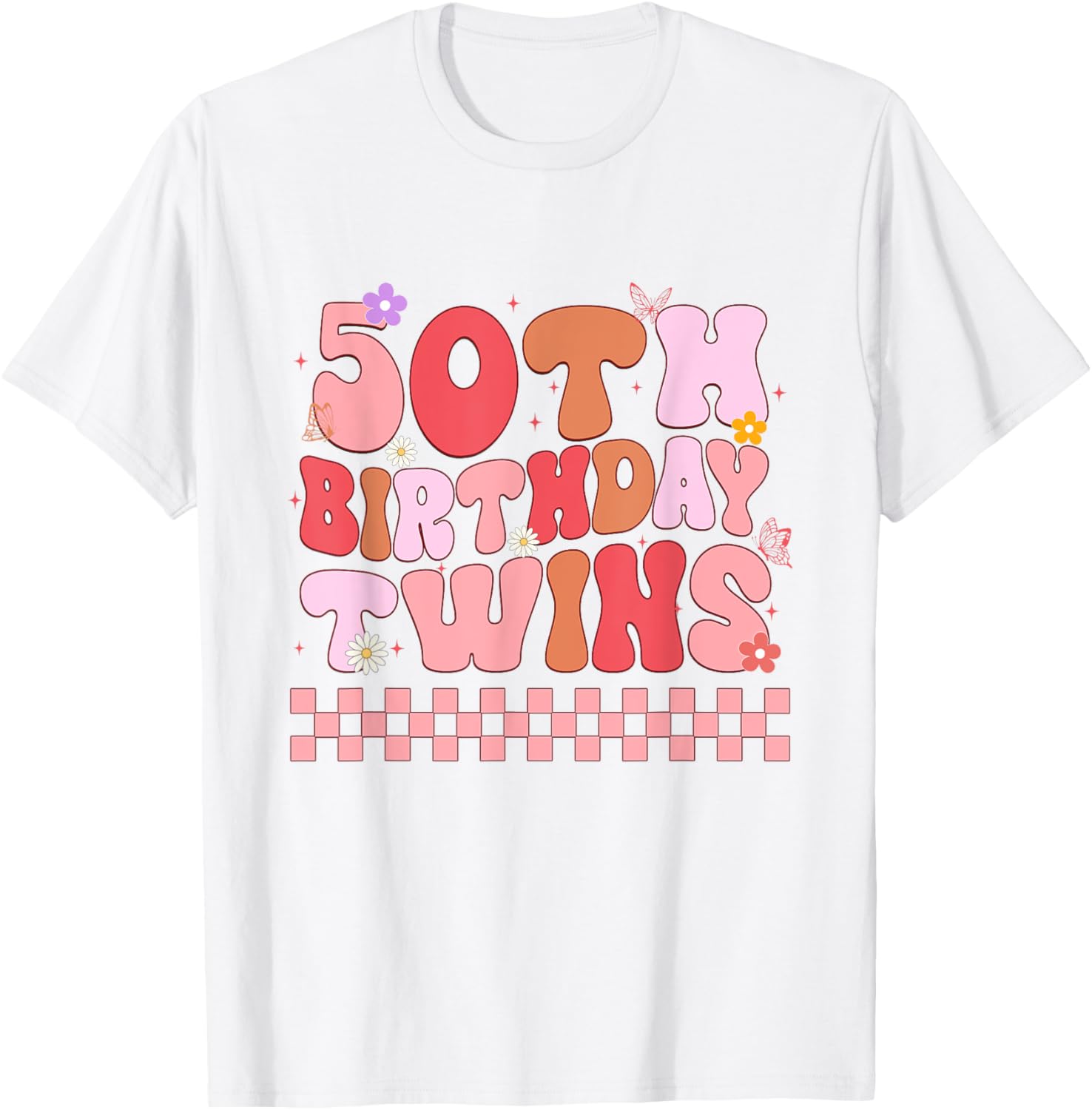 Matching 50th Birthday Twins T-Shirt for Siblings Celebrating Together - 9