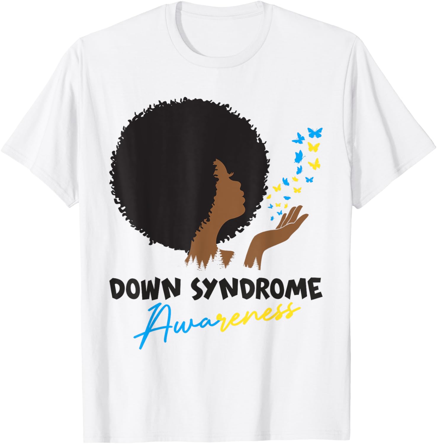 Afro Girl Down Syndrome Awareness T-Shirt for Proud Supporters - 1