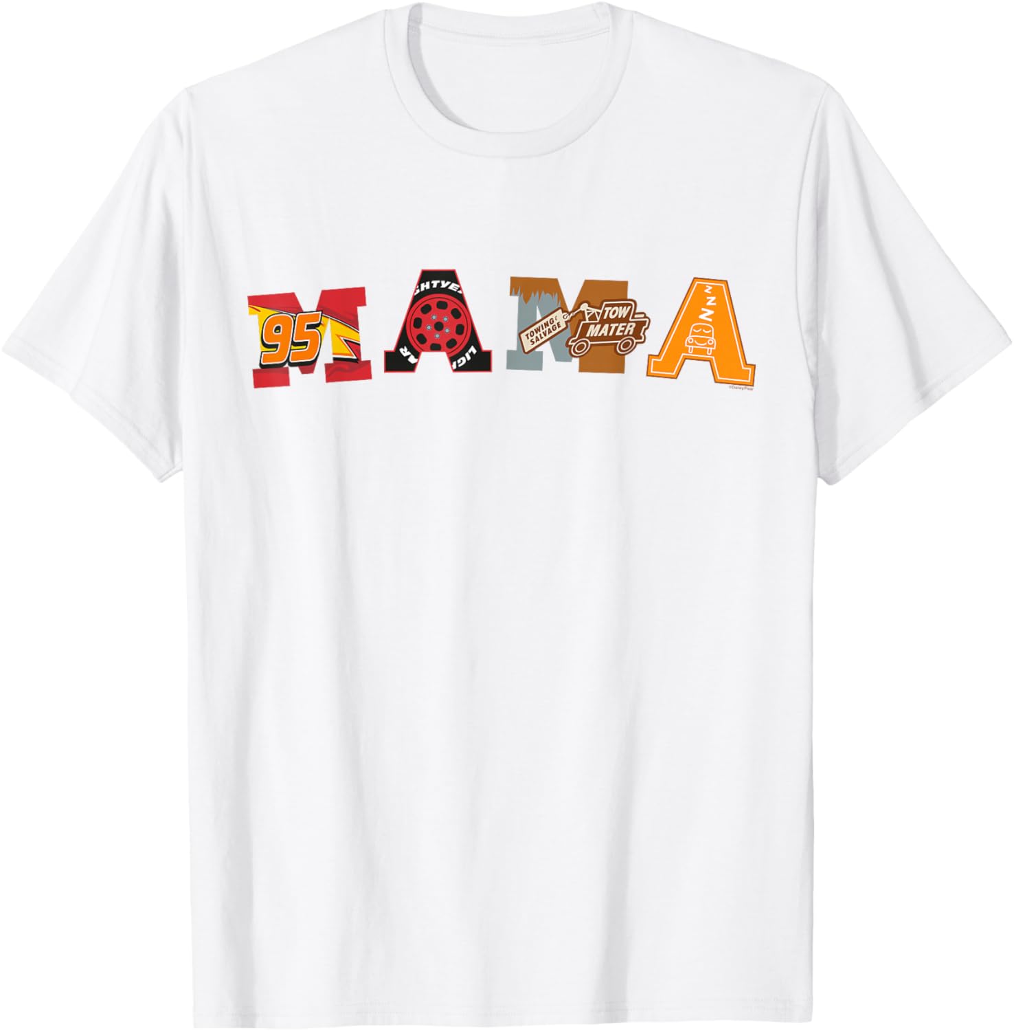 Disney Pixar Cars Mama T-Shirt Perfect for Mother's Day Birthday Gift - 4