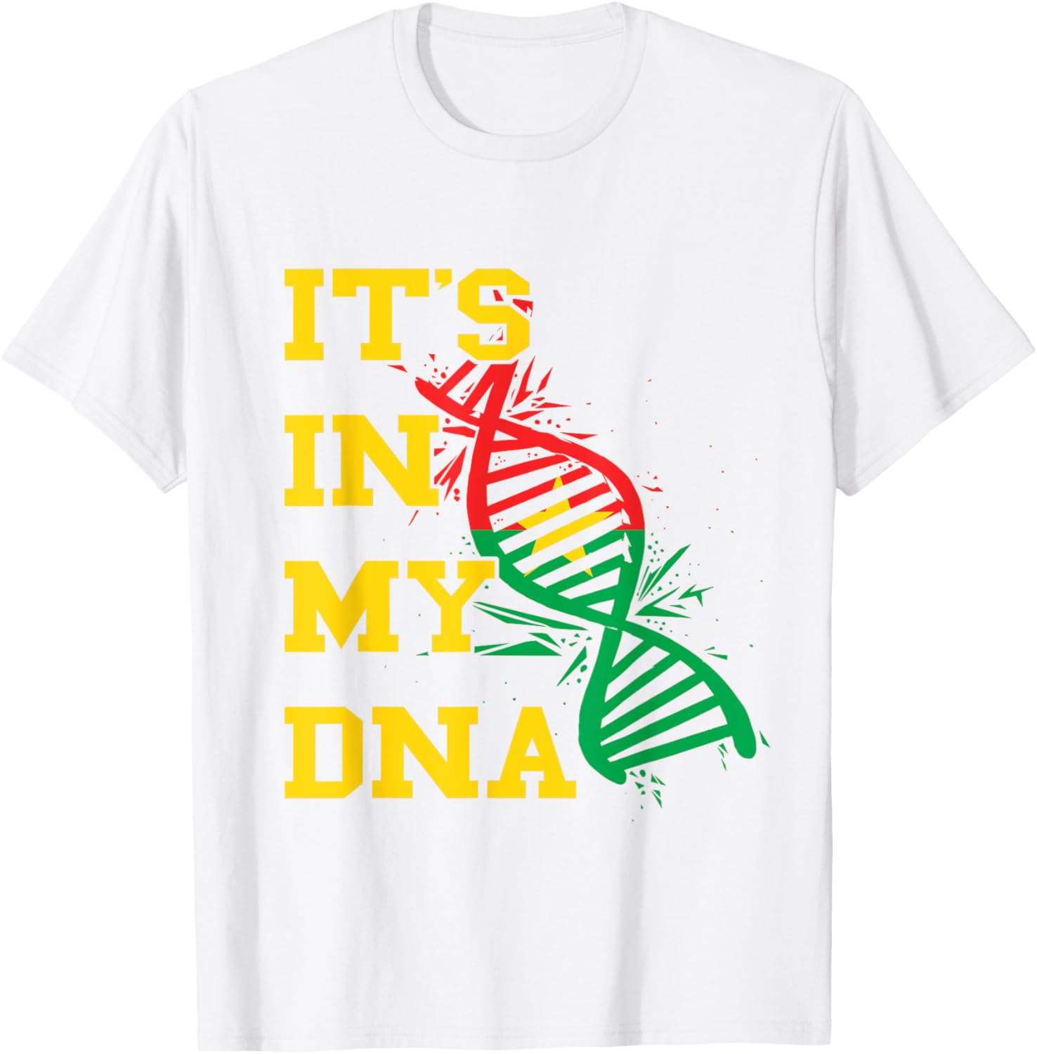 Burkina Faso Flag DNA Pride T-Shirt for Proud Burkina Fasoans - 27