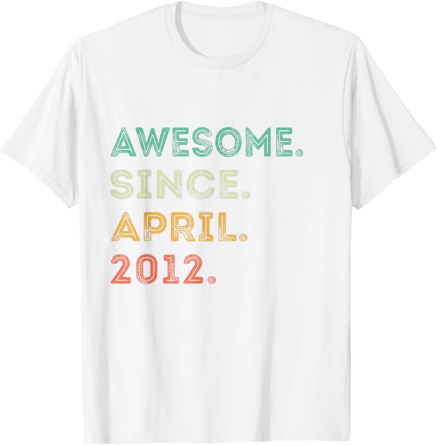 Awesome Since April 2012 13th Birthday T-Shirt for Kids and Teens - 1