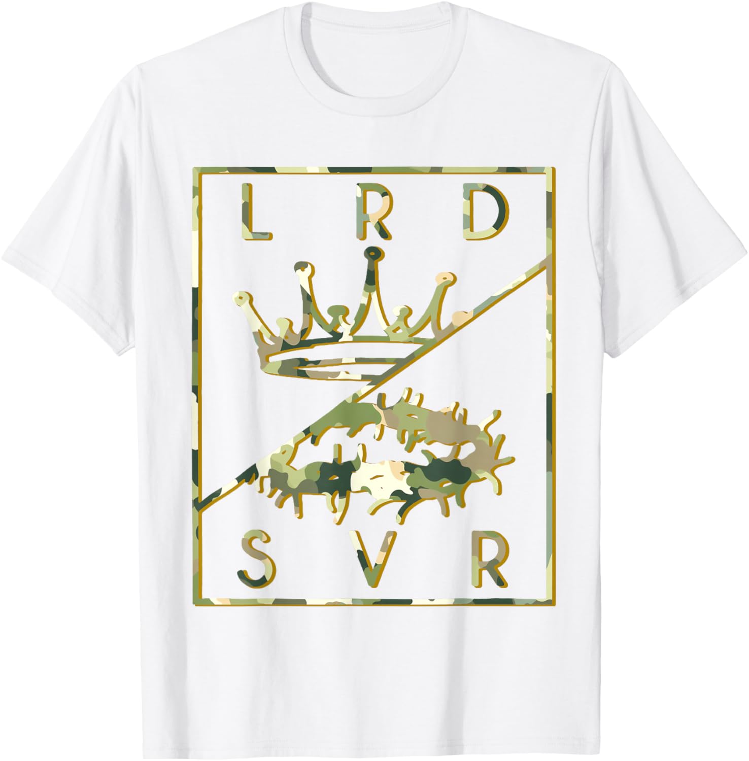 Camo Jesus Crown T-Shirt - Christian King Lord & Savior Apparel - 11