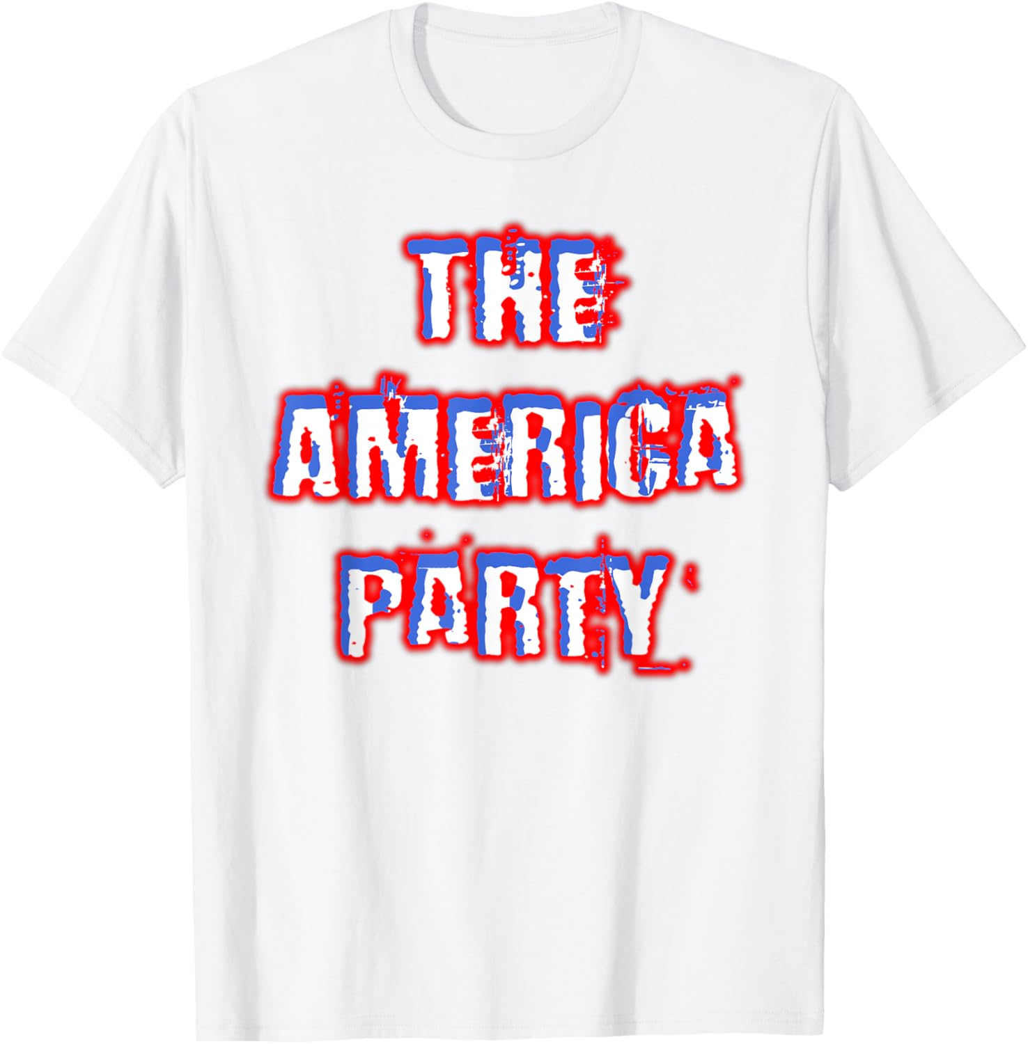 America Party Red White and Blue T-Shirt for Fun and Festive Wear - 26