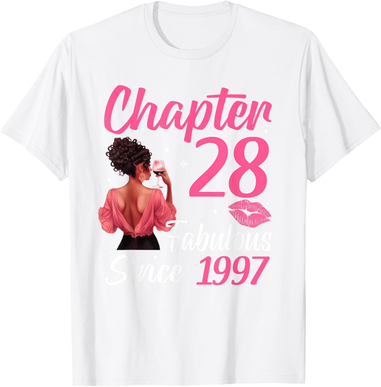 Fabulous Since 1997 28th Birthday T-Shirt for Black Women Celebrate in Style - 10