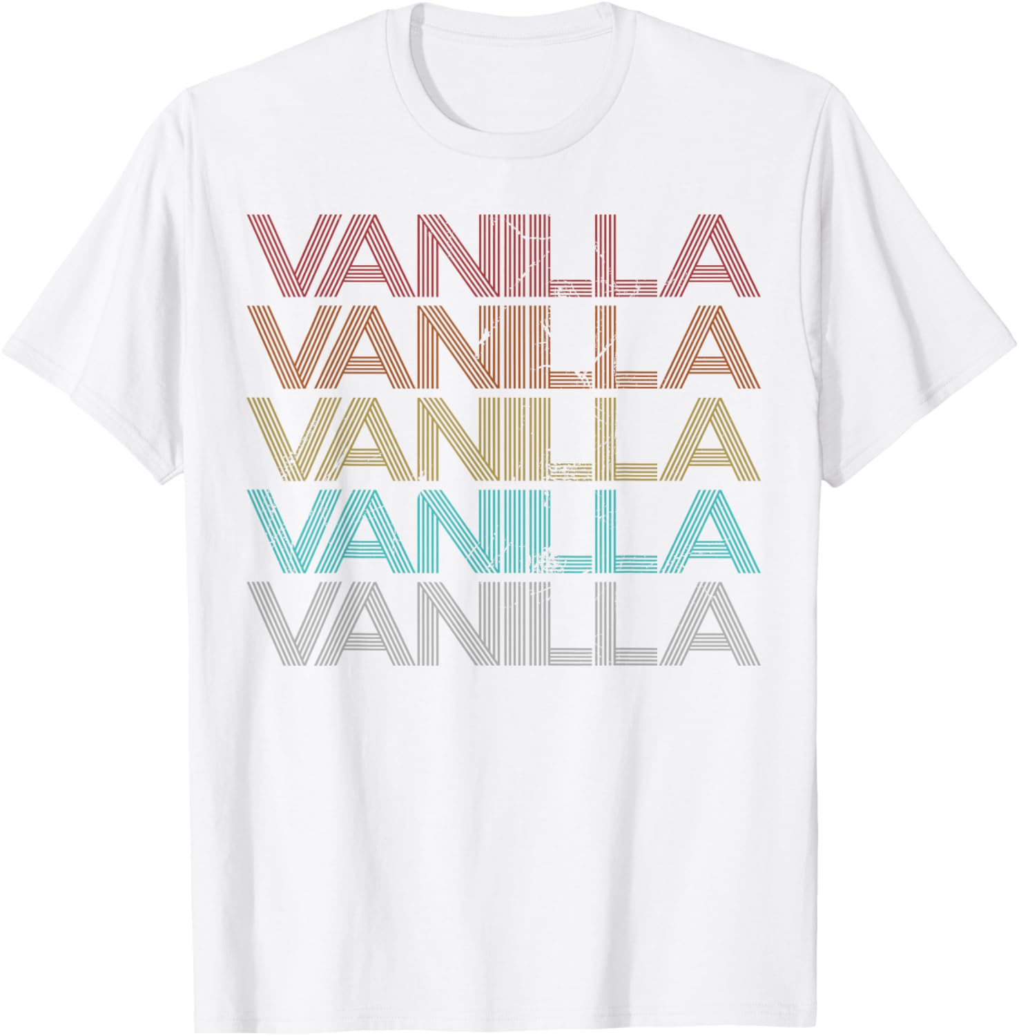 Retro Vintage Vanilla T-Shirt for Trendy Casual Style and Comfort - 4